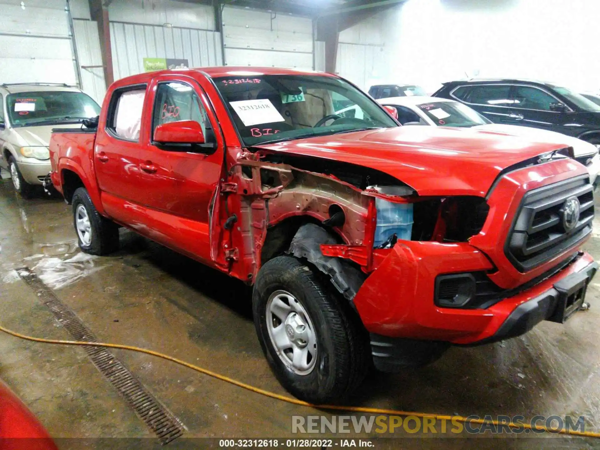 1 Photograph of a damaged car 3TMCZ5AN4MM386399 TOYOTA TACOMA 4WD 2021