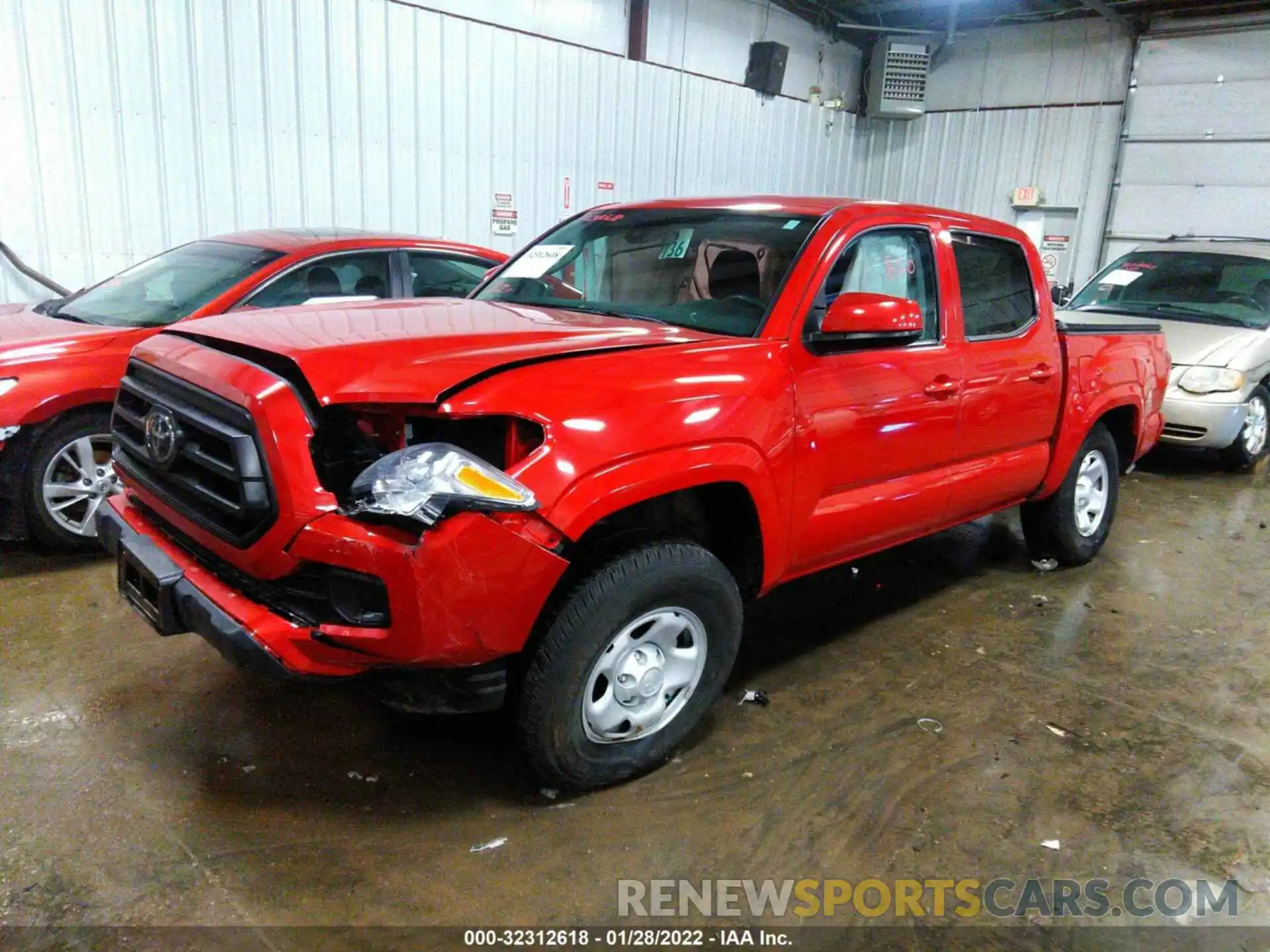 2 Photograph of a damaged car 3TMCZ5AN4MM386399 TOYOTA TACOMA 4WD 2021