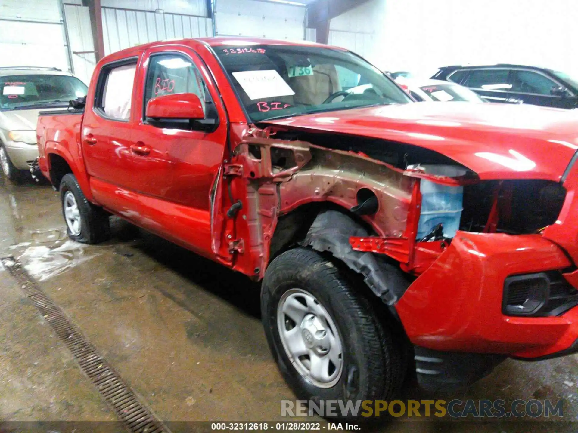 6 Photograph of a damaged car 3TMCZ5AN4MM386399 TOYOTA TACOMA 4WD 2021