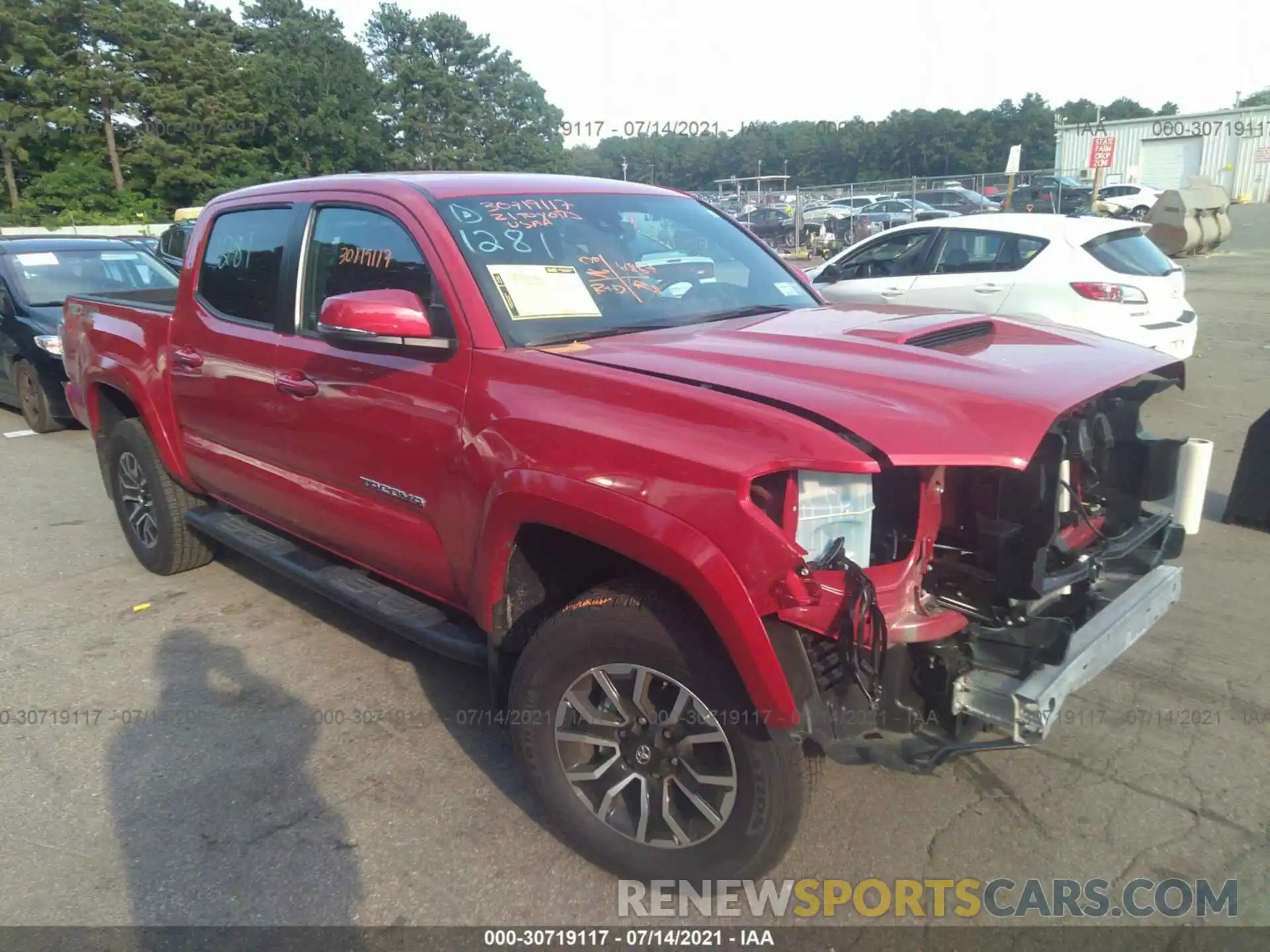 1 Photograph of a damaged car 3TMCZ5AN4MM386497 TOYOTA TACOMA 4WD 2021