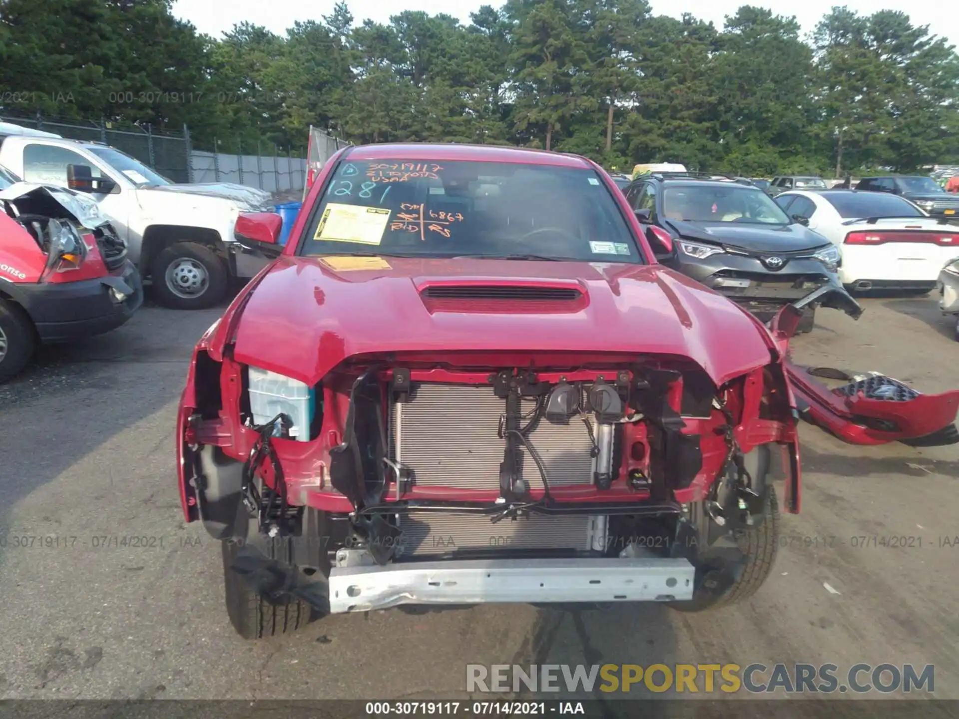 6 Photograph of a damaged car 3TMCZ5AN4MM386497 TOYOTA TACOMA 4WD 2021