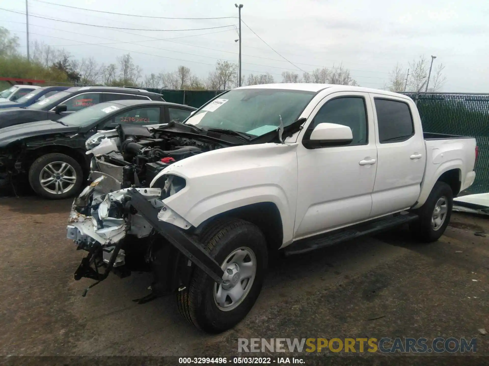 2 Photograph of a damaged car 3TMCZ5AN4MM388928 TOYOTA TACOMA 4WD 2021