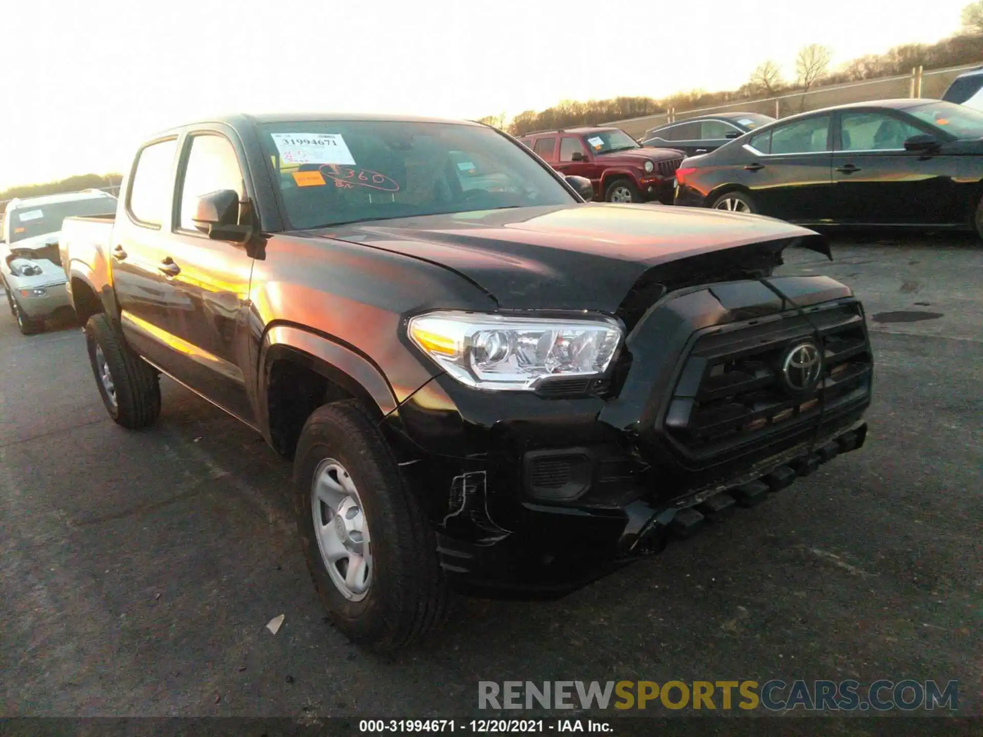 1 Photograph of a damaged car 3TMCZ5AN4MM391361 TOYOTA TACOMA 4WD 2021