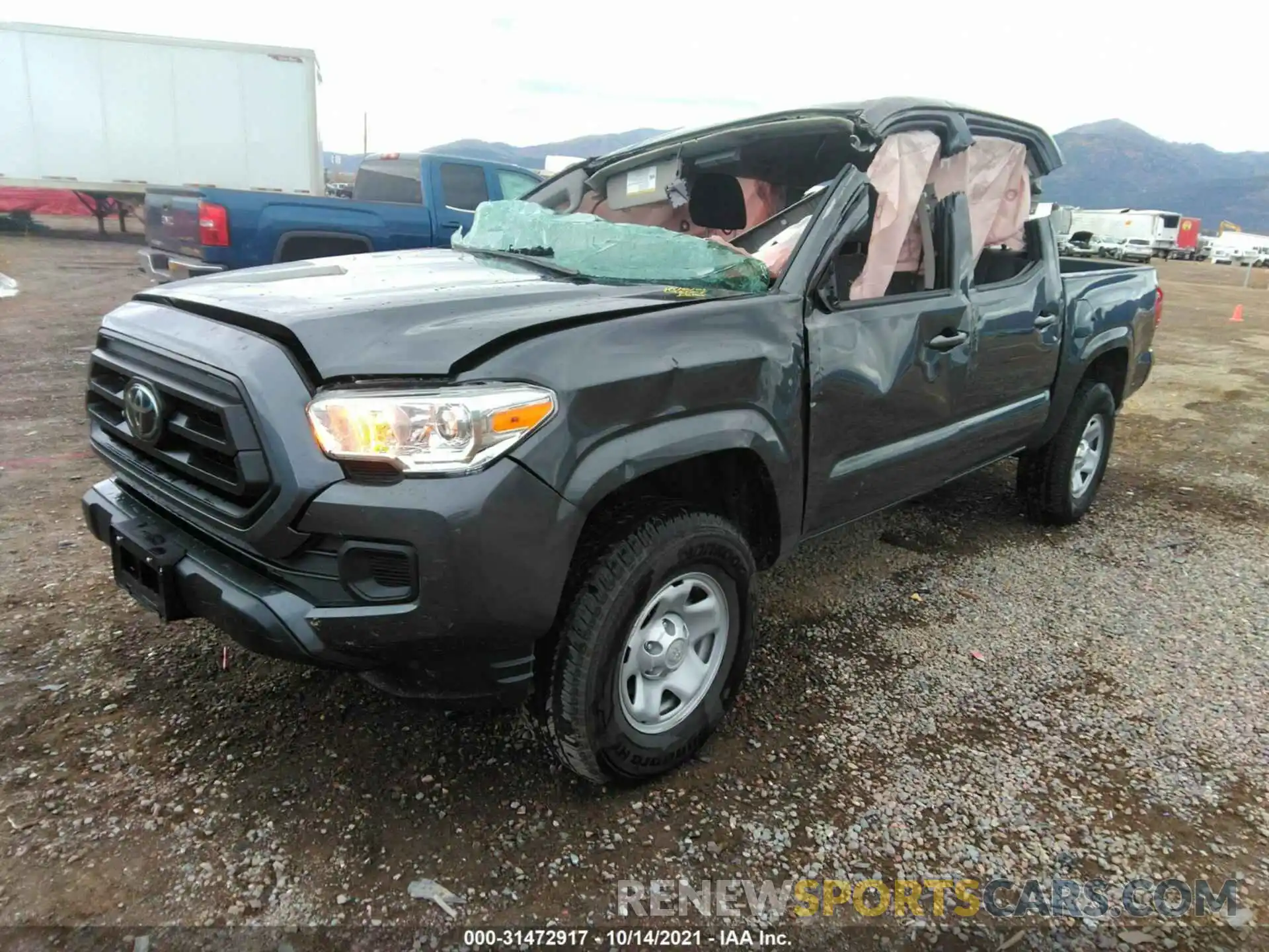 2 Photograph of a damaged car 3TMCZ5AN4MM393790 TOYOTA TACOMA 4WD 2021