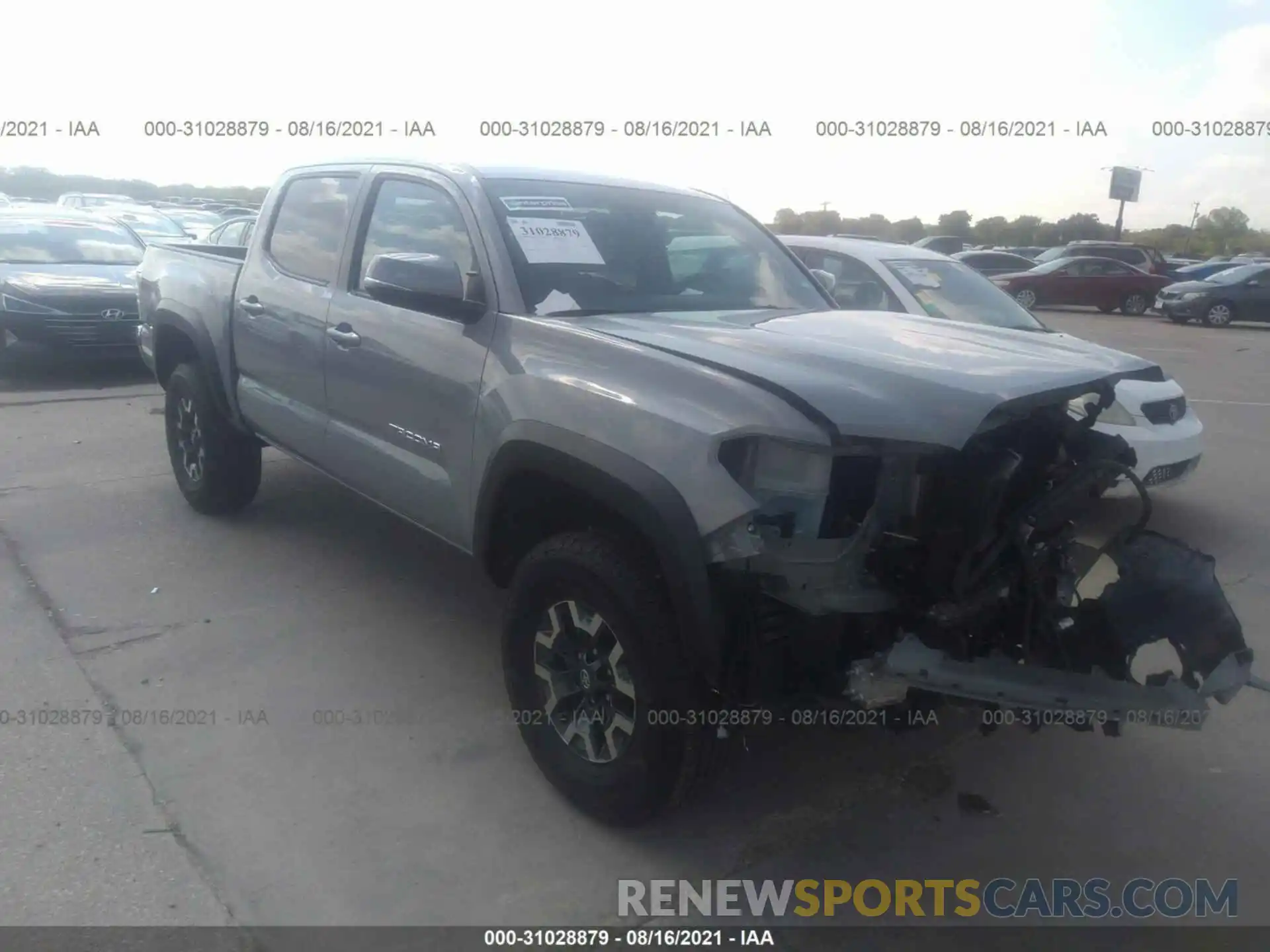 1 Photograph of a damaged car 3TMCZ5AN4MM408742 TOYOTA TACOMA 4WD 2021