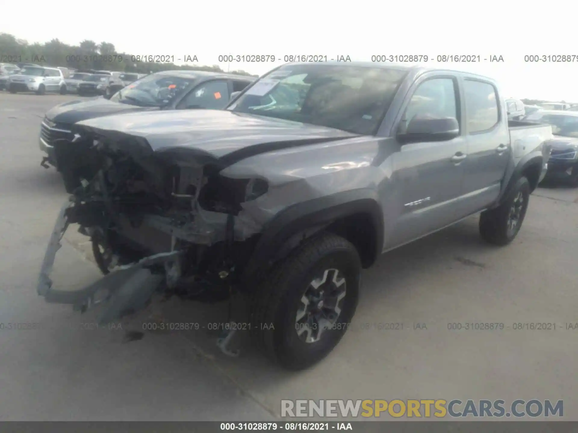 2 Photograph of a damaged car 3TMCZ5AN4MM408742 TOYOTA TACOMA 4WD 2021