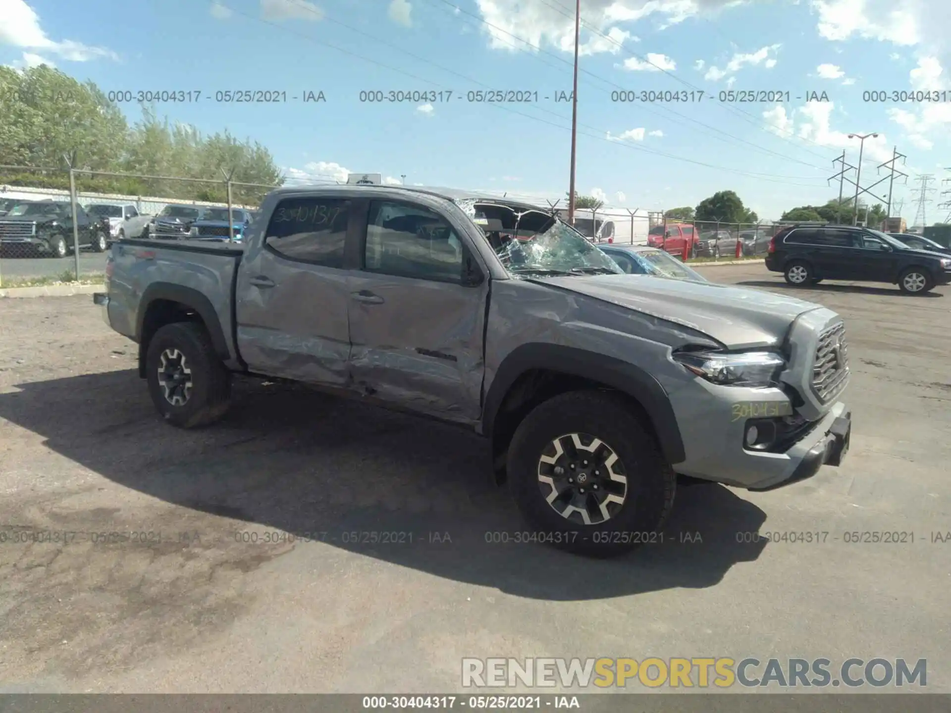 1 Фотография поврежденного автомобиля 3TMCZ5AN4MM415710 TOYOTA TACOMA 4WD 2021