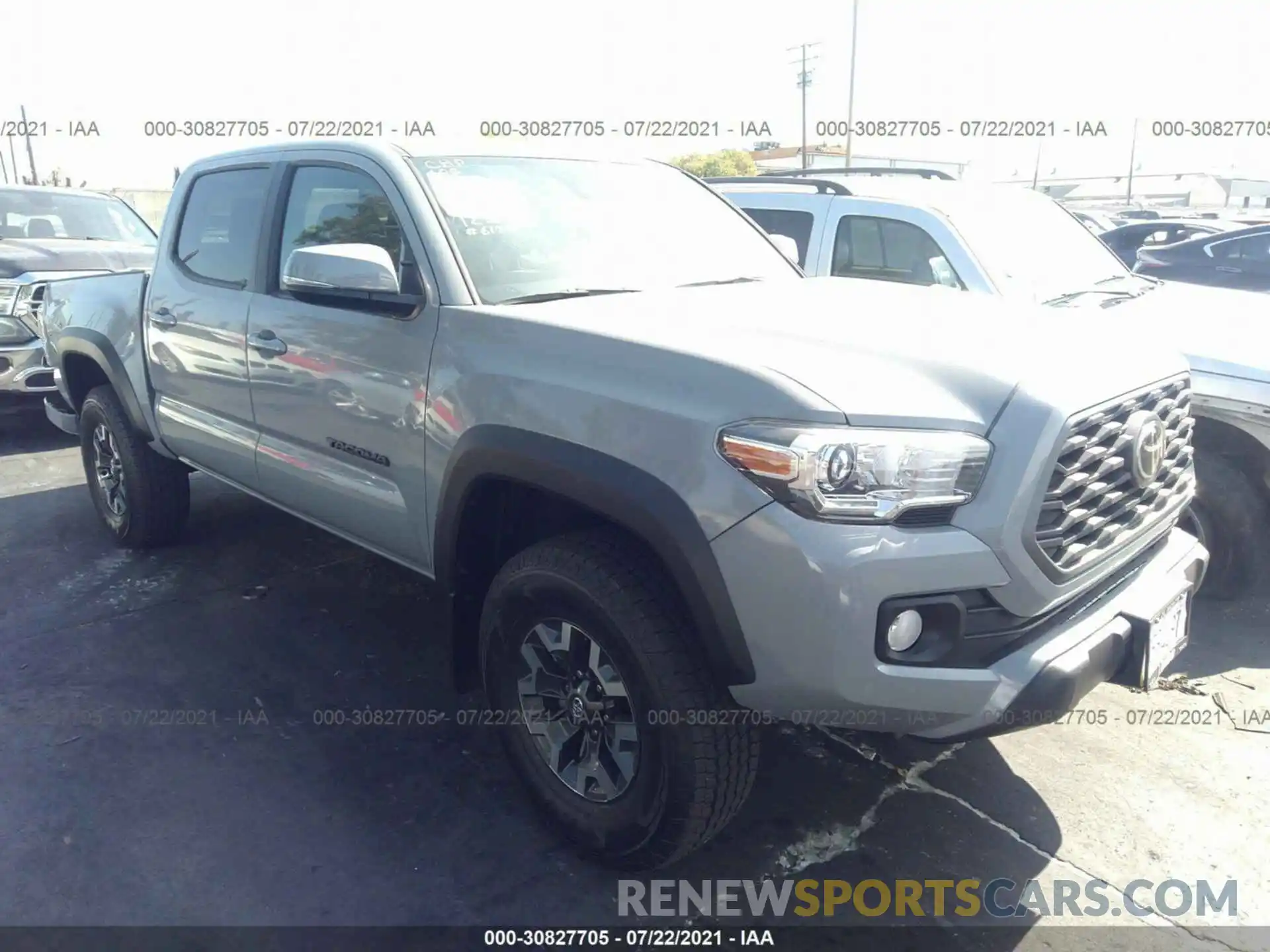 1 Photograph of a damaged car 3TMCZ5AN4MM425184 TOYOTA TACOMA 4WD 2021