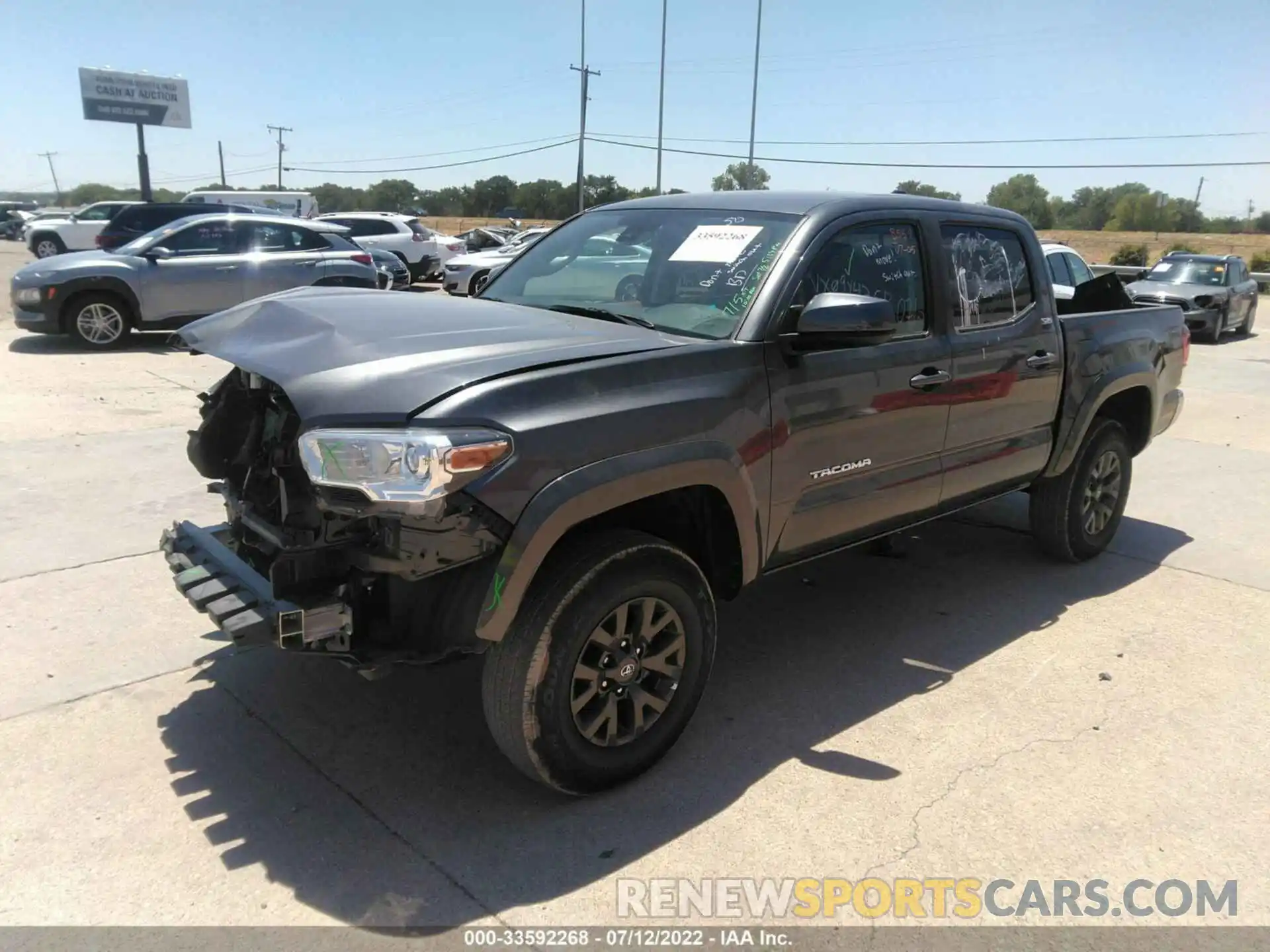 2 Photograph of a damaged car 3TMCZ5AN4MM428554 TOYOTA TACOMA 4WD 2021