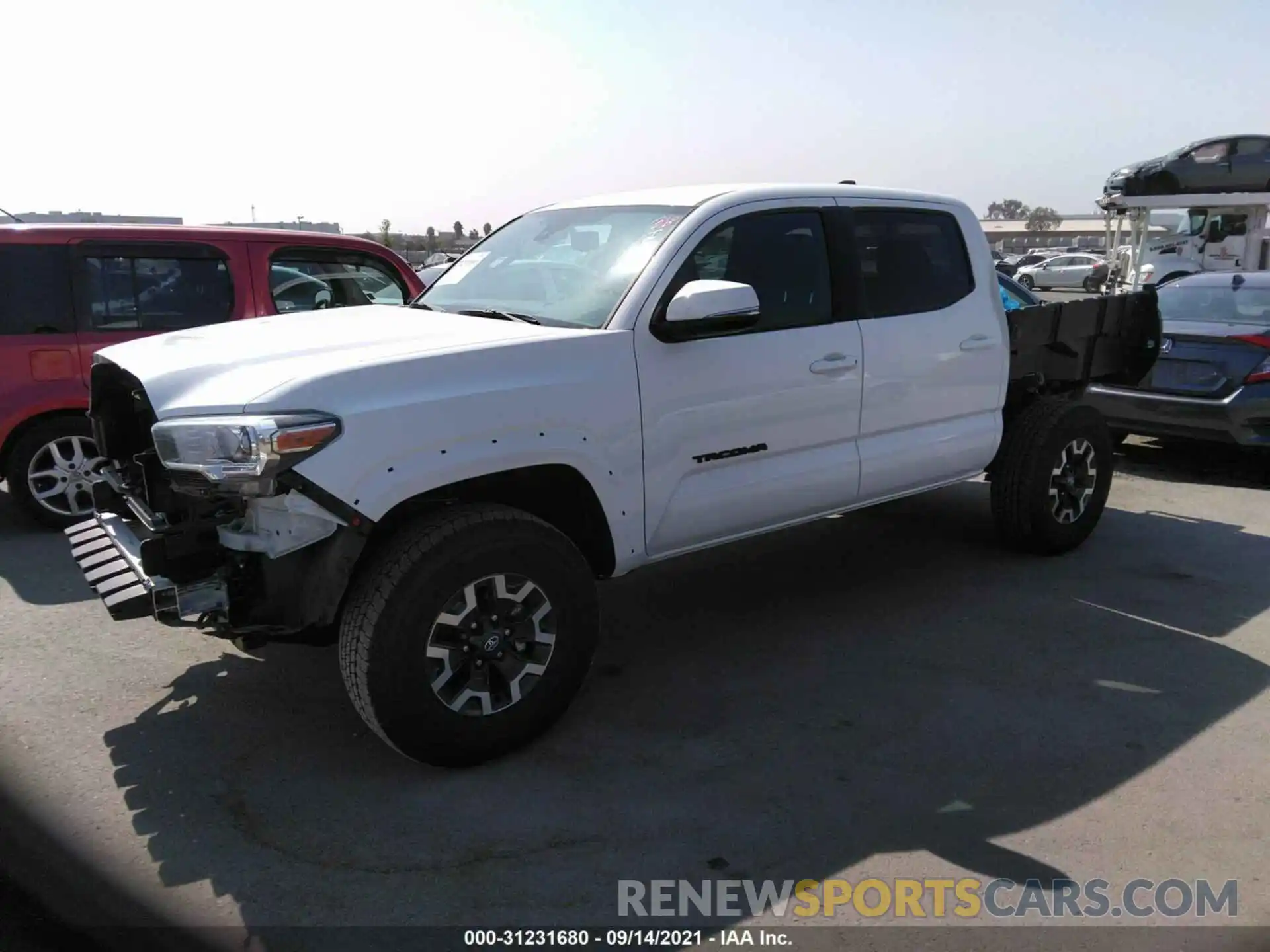 2 Photograph of a damaged car 3TMCZ5AN4MM435164 TOYOTA TACOMA 4WD 2021