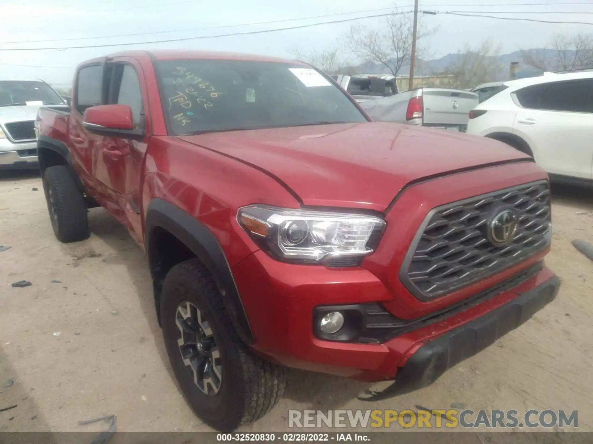 1 Photograph of a damaged car 3TMCZ5AN4MM452580 TOYOTA TACOMA 4WD 2021