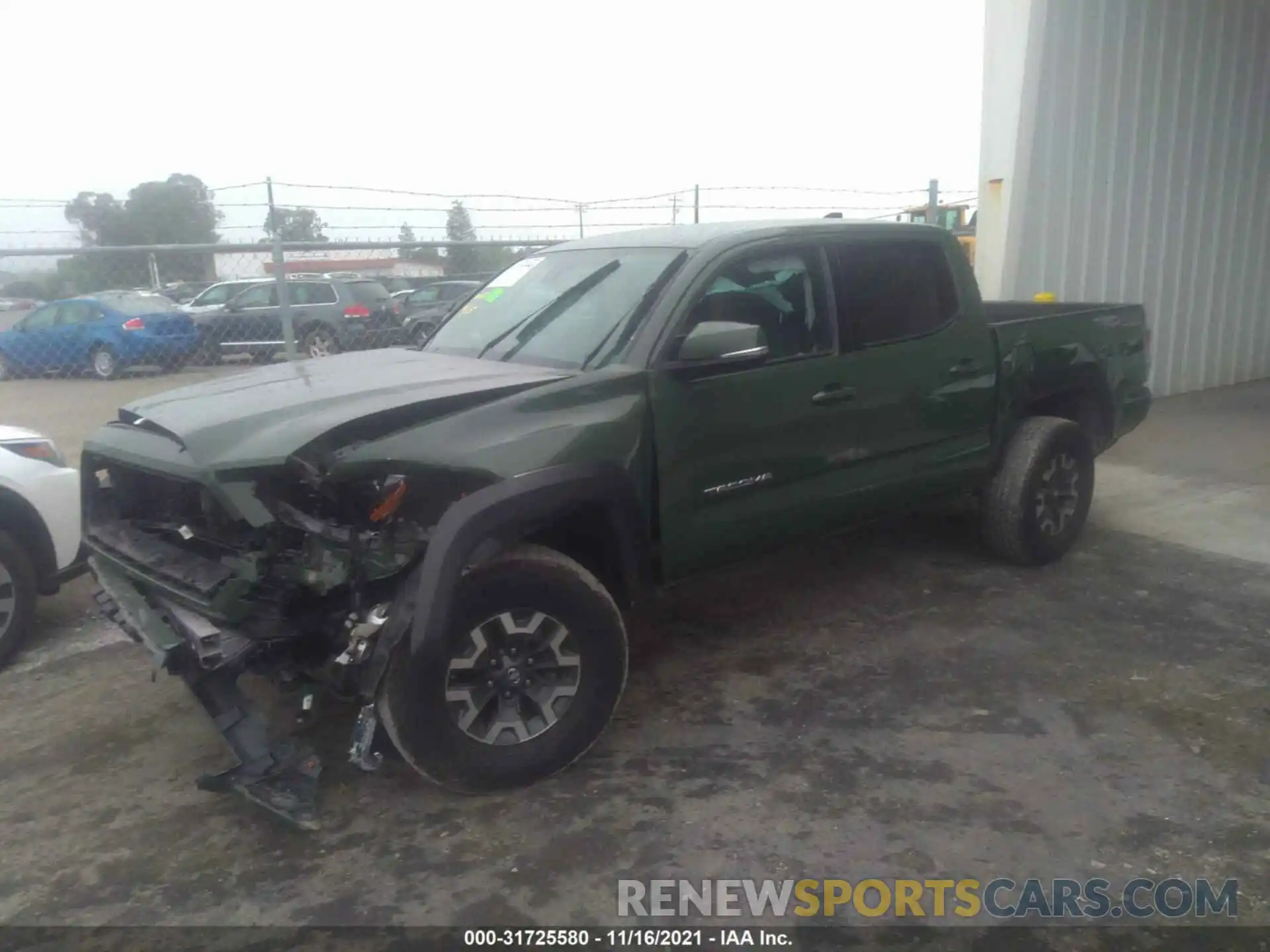 2 Photograph of a damaged car 3TMCZ5AN5MM374231 TOYOTA TACOMA 4WD 2021