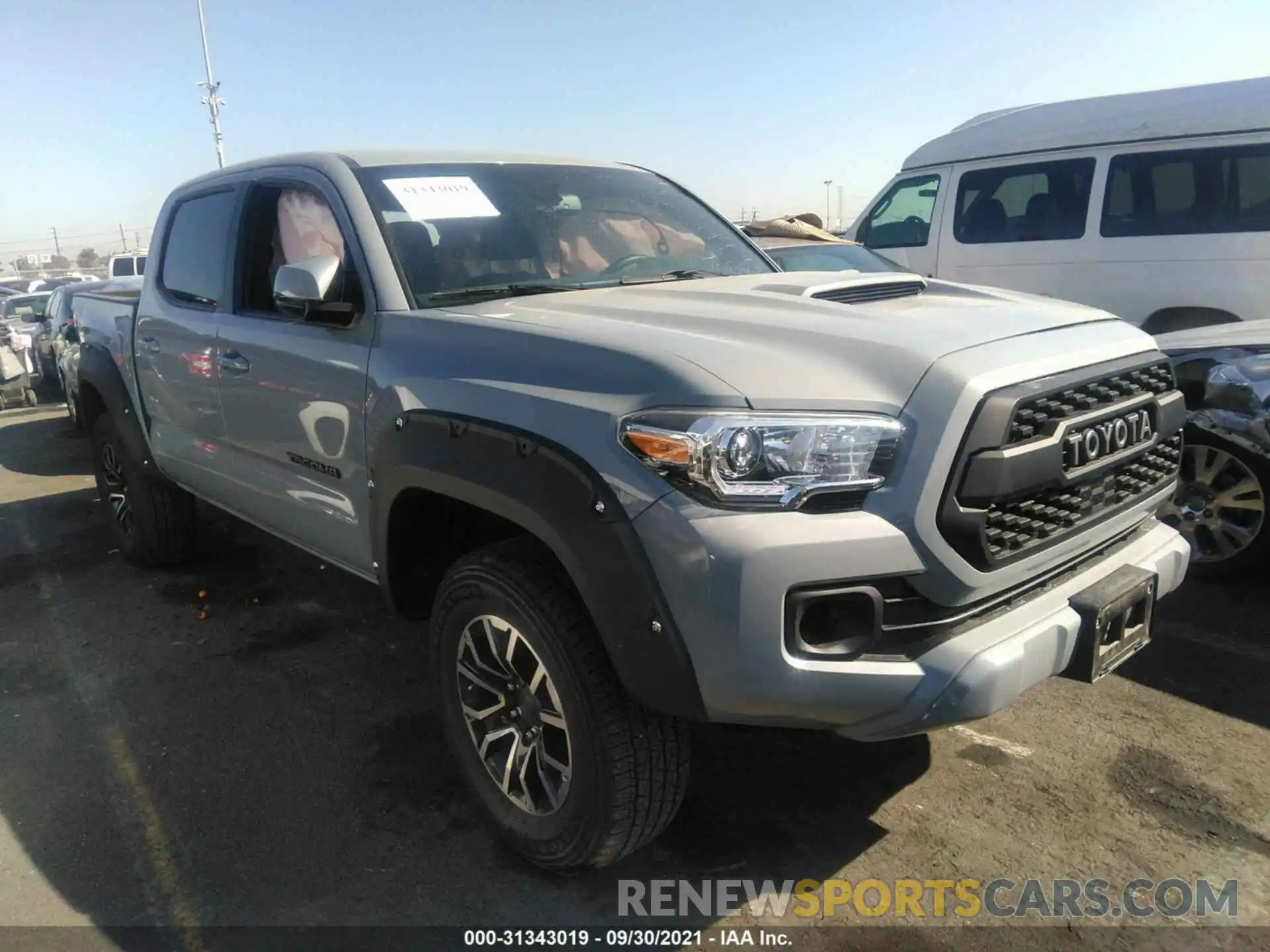 1 Photograph of a damaged car 3TMCZ5AN5MM374794 TOYOTA TACOMA 4WD 2021