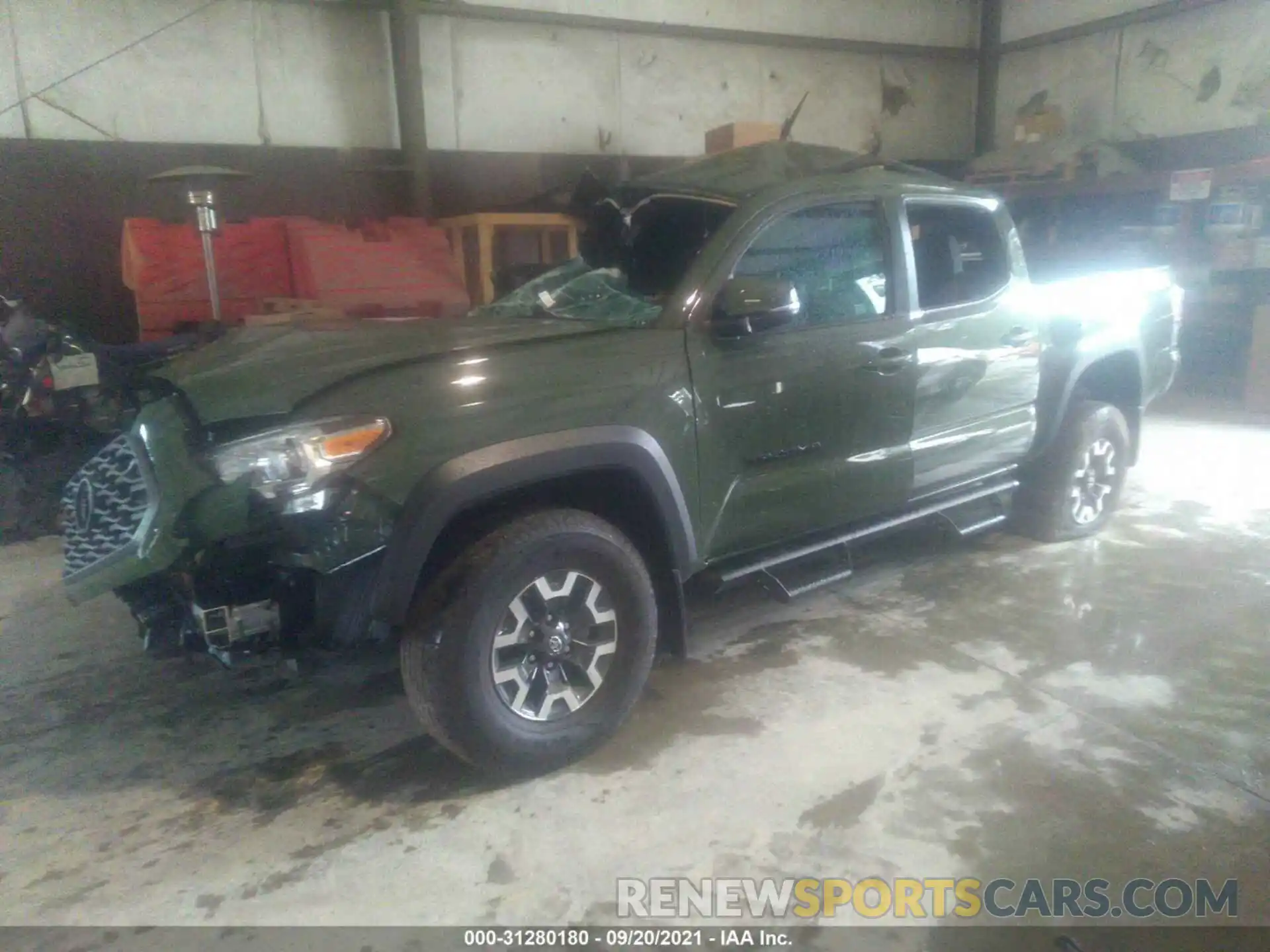 2 Photograph of a damaged car 3TMCZ5AN5MM374889 TOYOTA TACOMA 4WD 2021