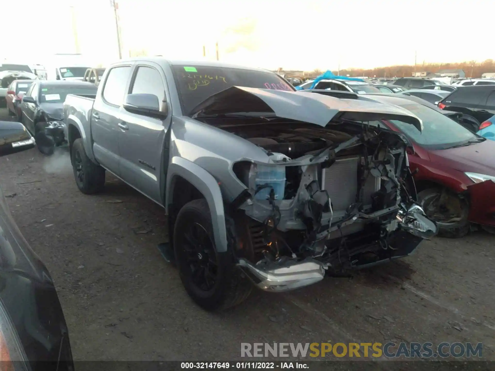 1 Photograph of a damaged car 3TMCZ5AN5MM375069 TOYOTA TACOMA 4WD 2021