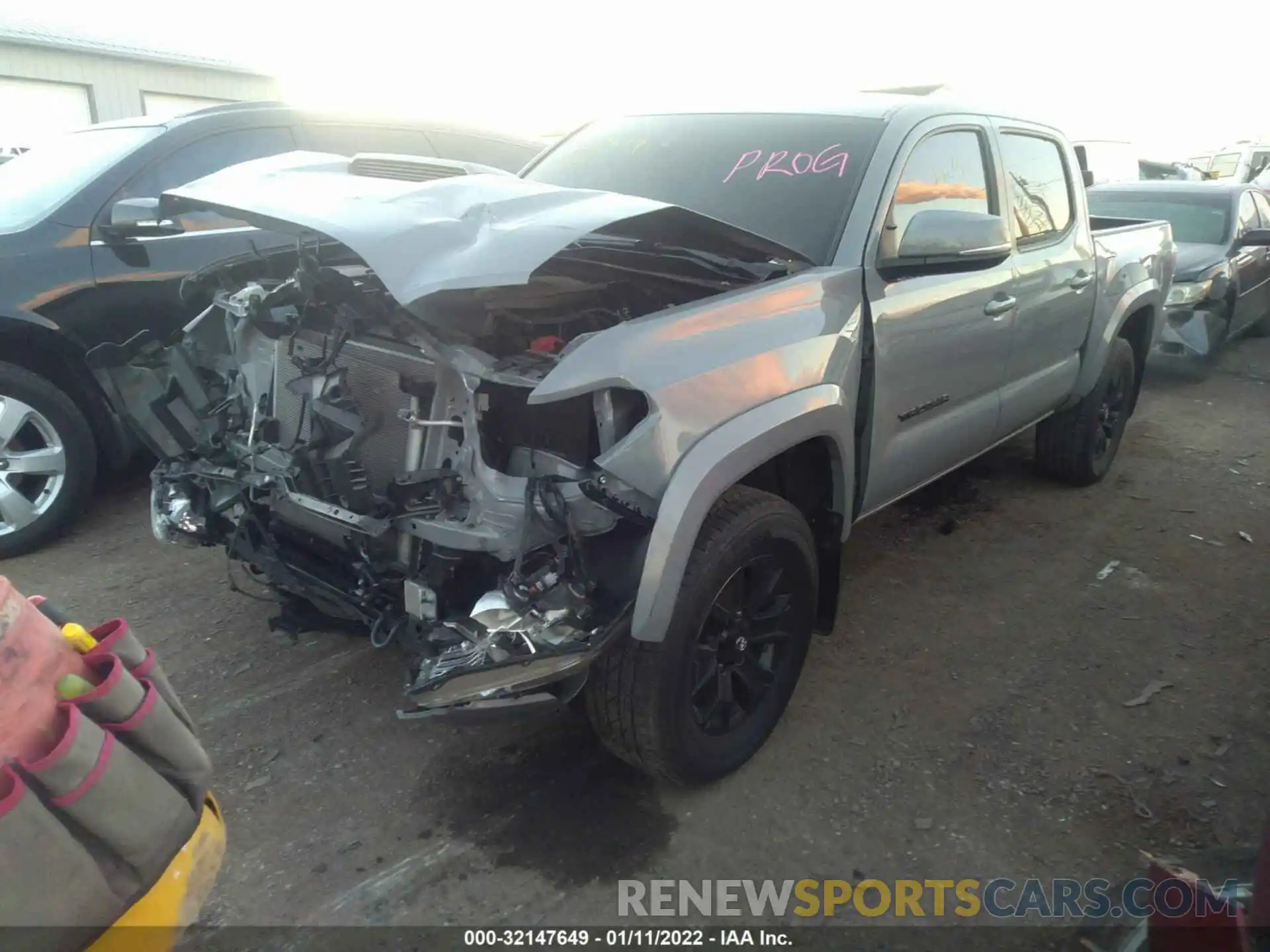 2 Photograph of a damaged car 3TMCZ5AN5MM375069 TOYOTA TACOMA 4WD 2021