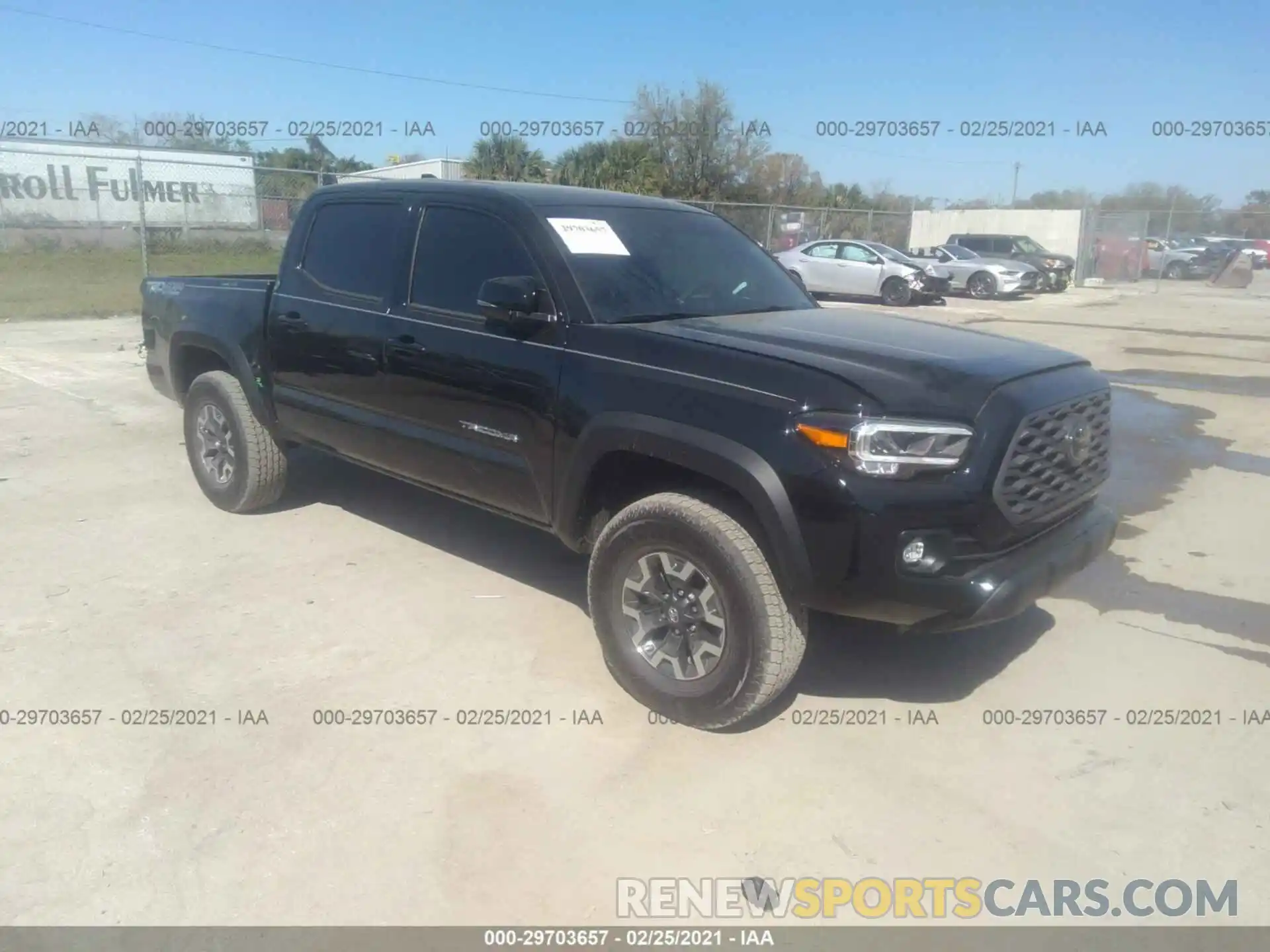 1 Photograph of a damaged car 3TMCZ5AN5MM375816 TOYOTA TACOMA 4WD 2021