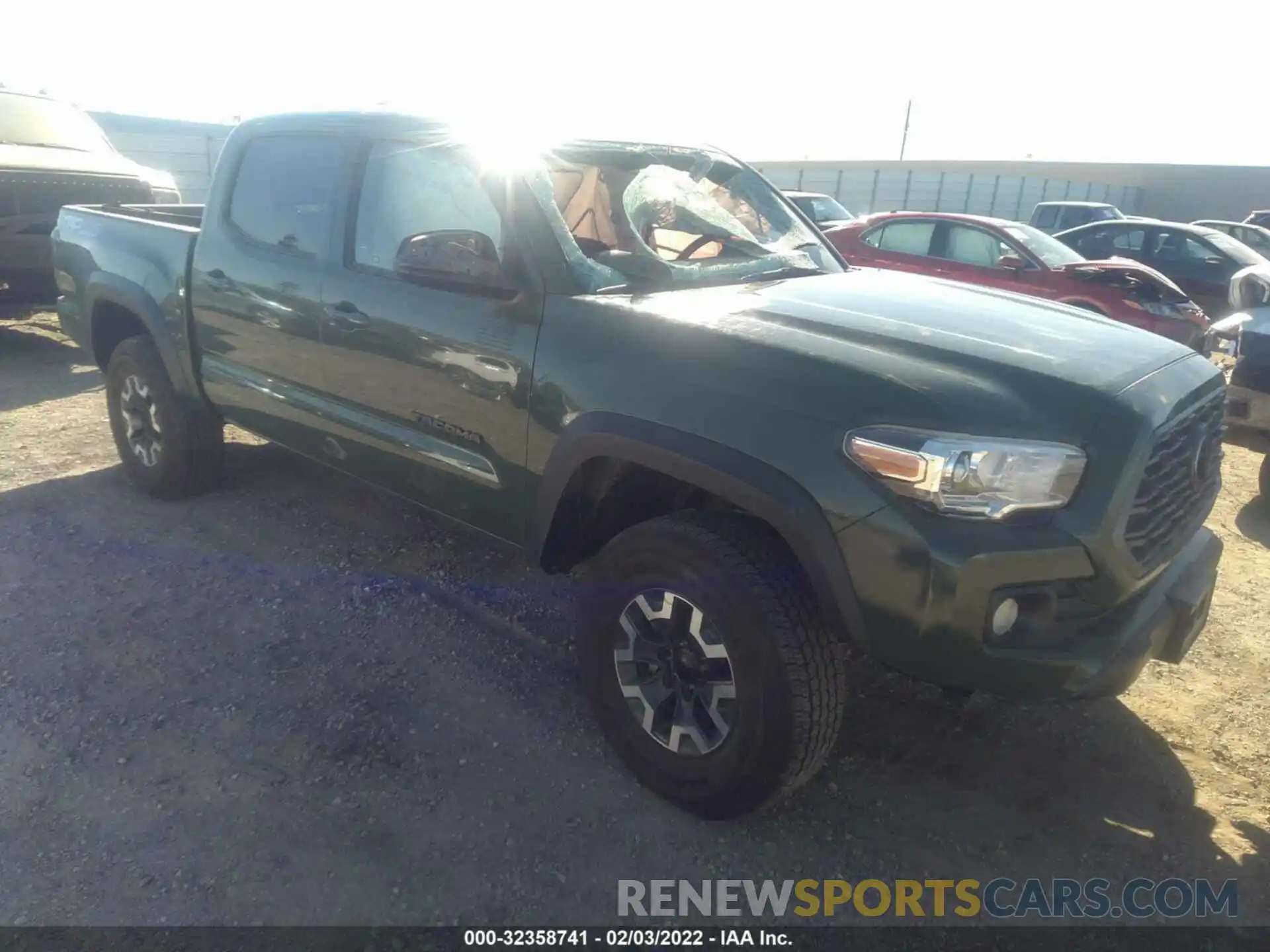 1 Photograph of a damaged car 3TMCZ5AN5MM377131 TOYOTA TACOMA 4WD 2021