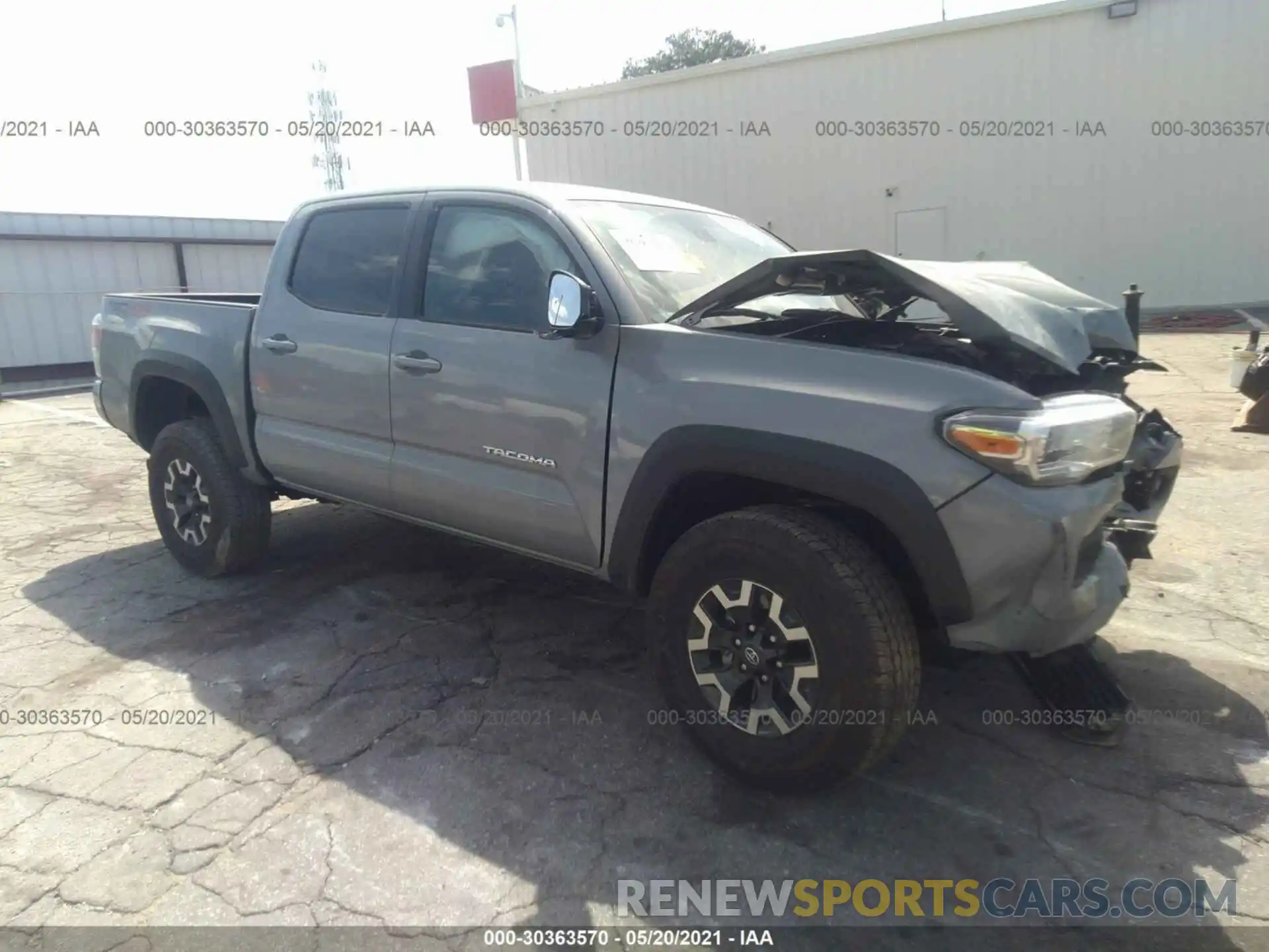 1 Photograph of a damaged car 3TMCZ5AN5MM397315 TOYOTA TACOMA 4WD 2021