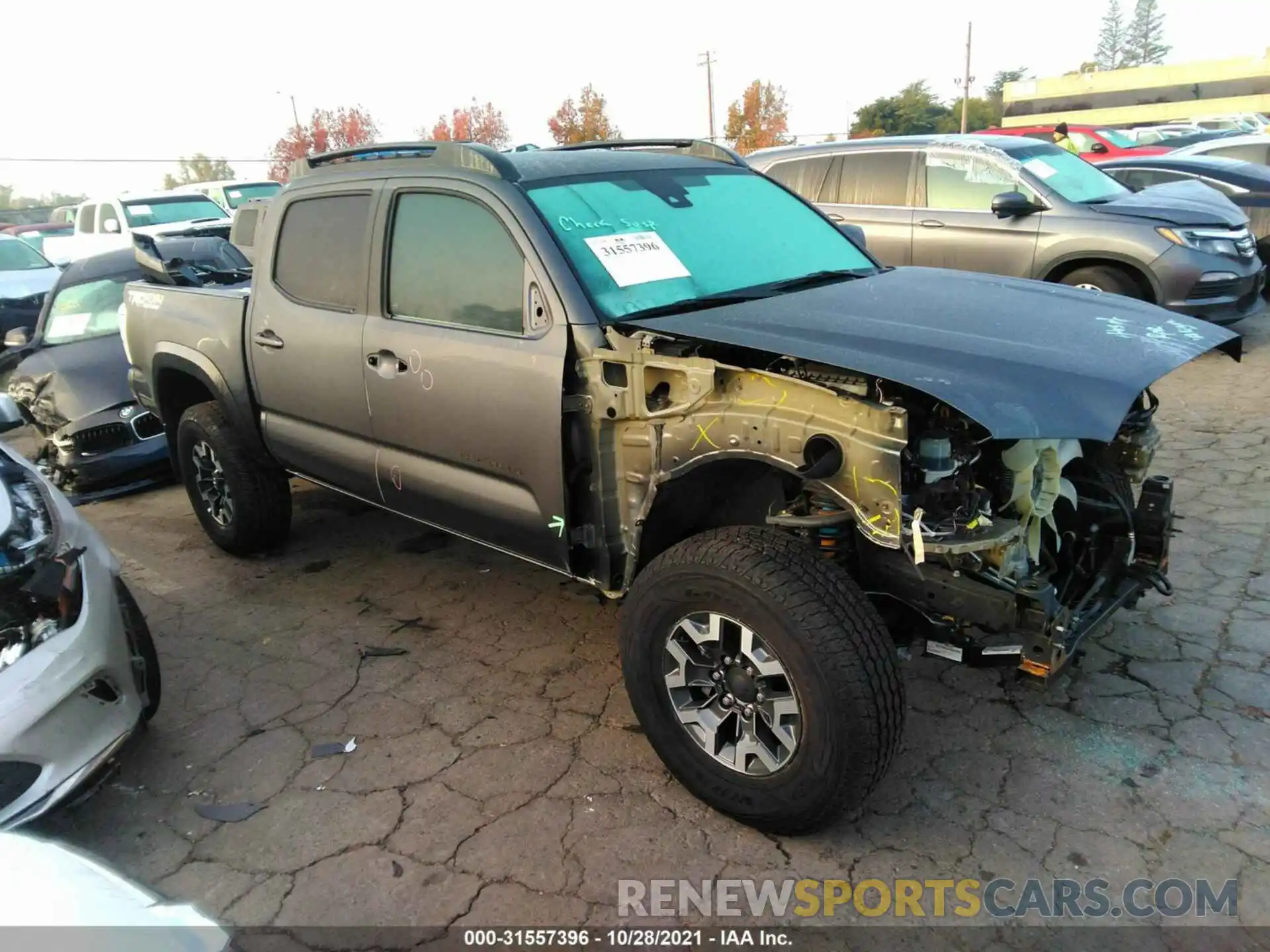 1 Photograph of a damaged car 3TMCZ5AN5MM404800 TOYOTA TACOMA 4WD 2021