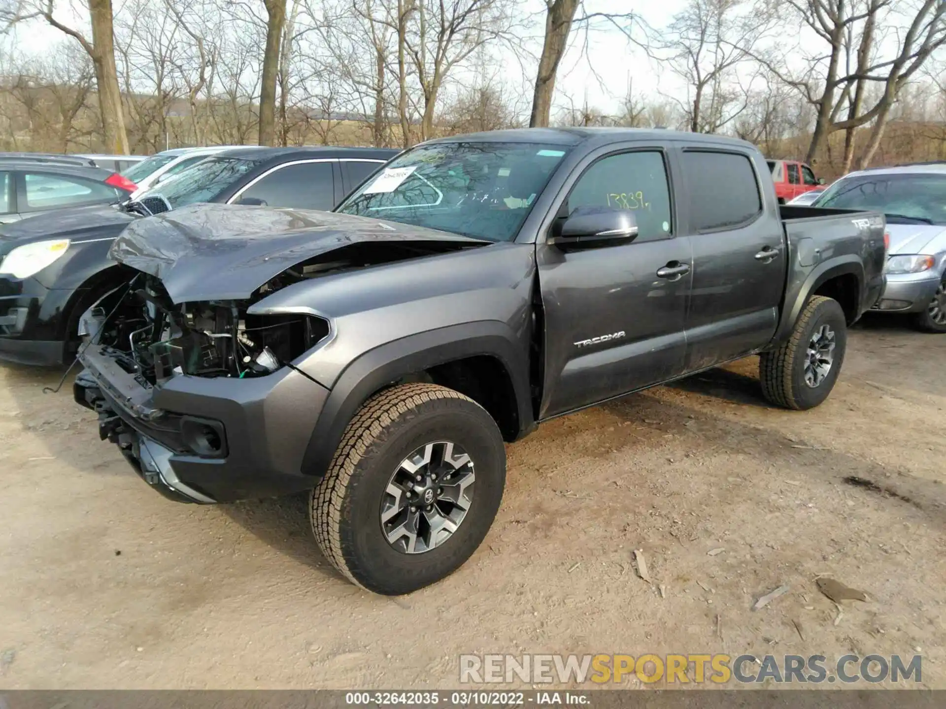 2 Photograph of a damaged car 3TMCZ5AN5MM421077 TOYOTA TACOMA 4WD 2021