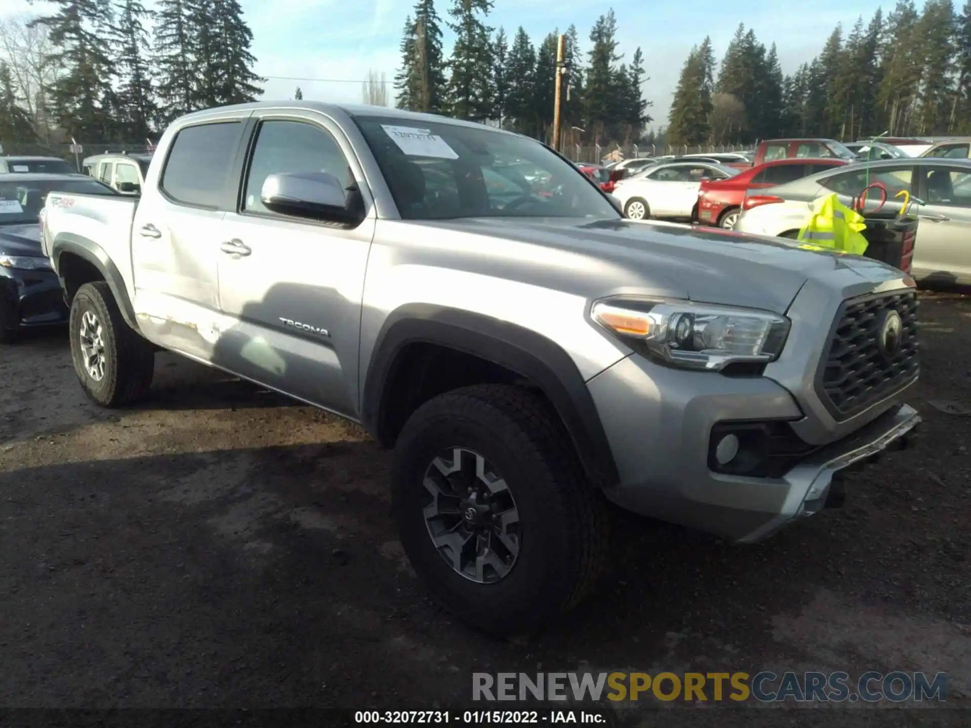 1 Photograph of a damaged car 3TMCZ5AN5MM423878 TOYOTA TACOMA 4WD 2021