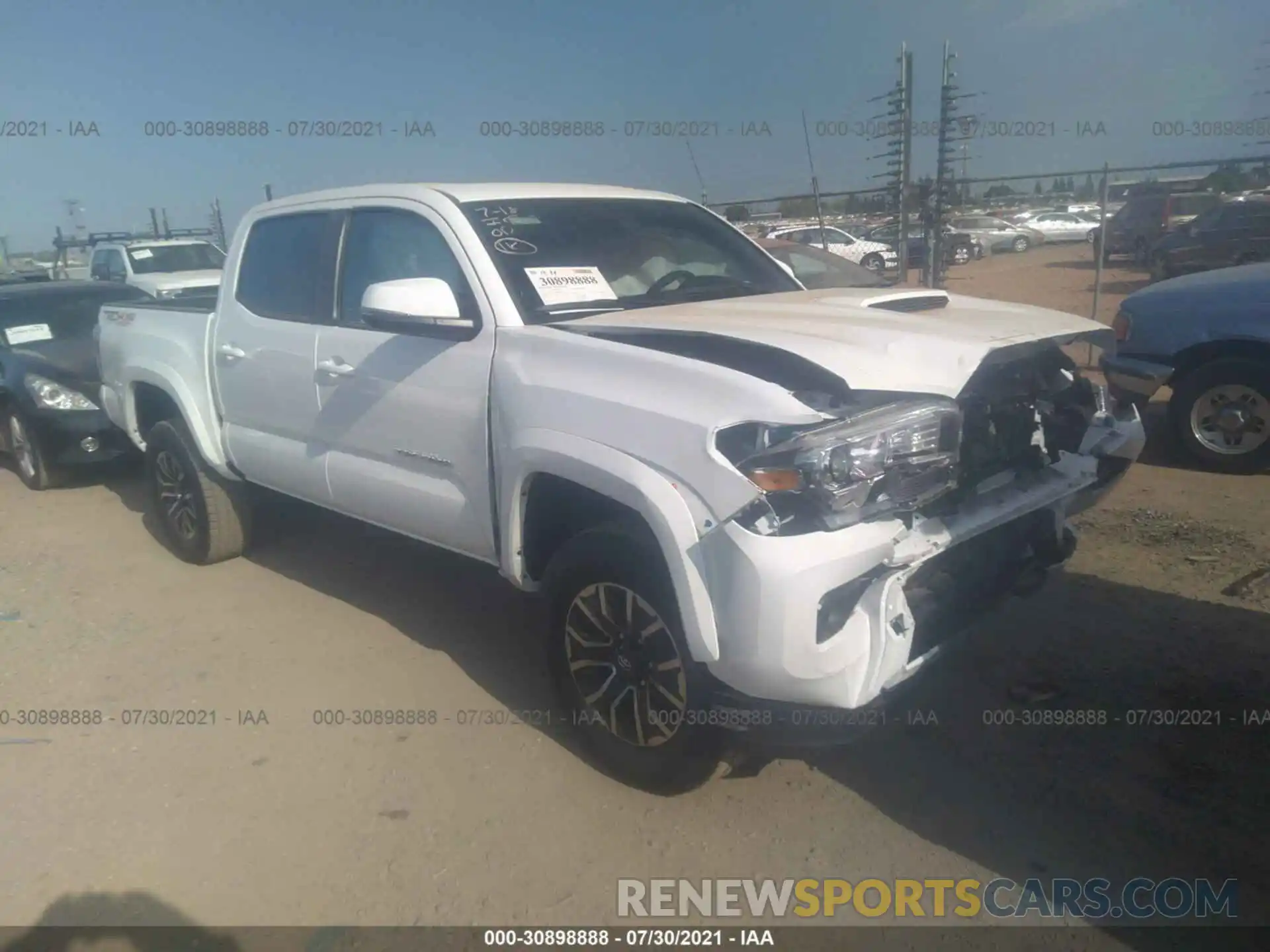 1 Фотография поврежденного автомобиля 3TMCZ5AN5MM432225 TOYOTA TACOMA 4WD 2021