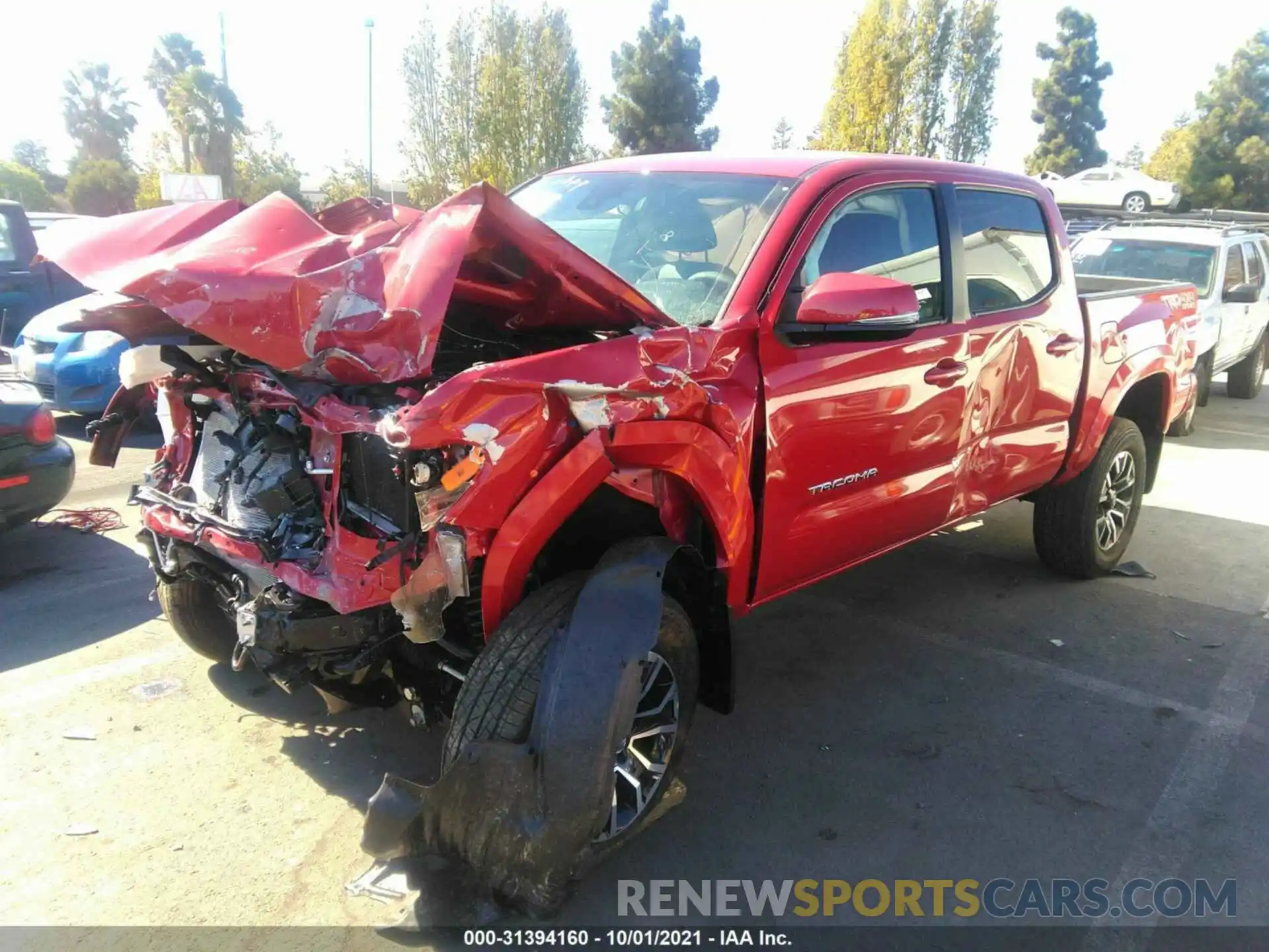 2 Photograph of a damaged car 3TMCZ5AN5MM440373 TOYOTA TACOMA 4WD 2021