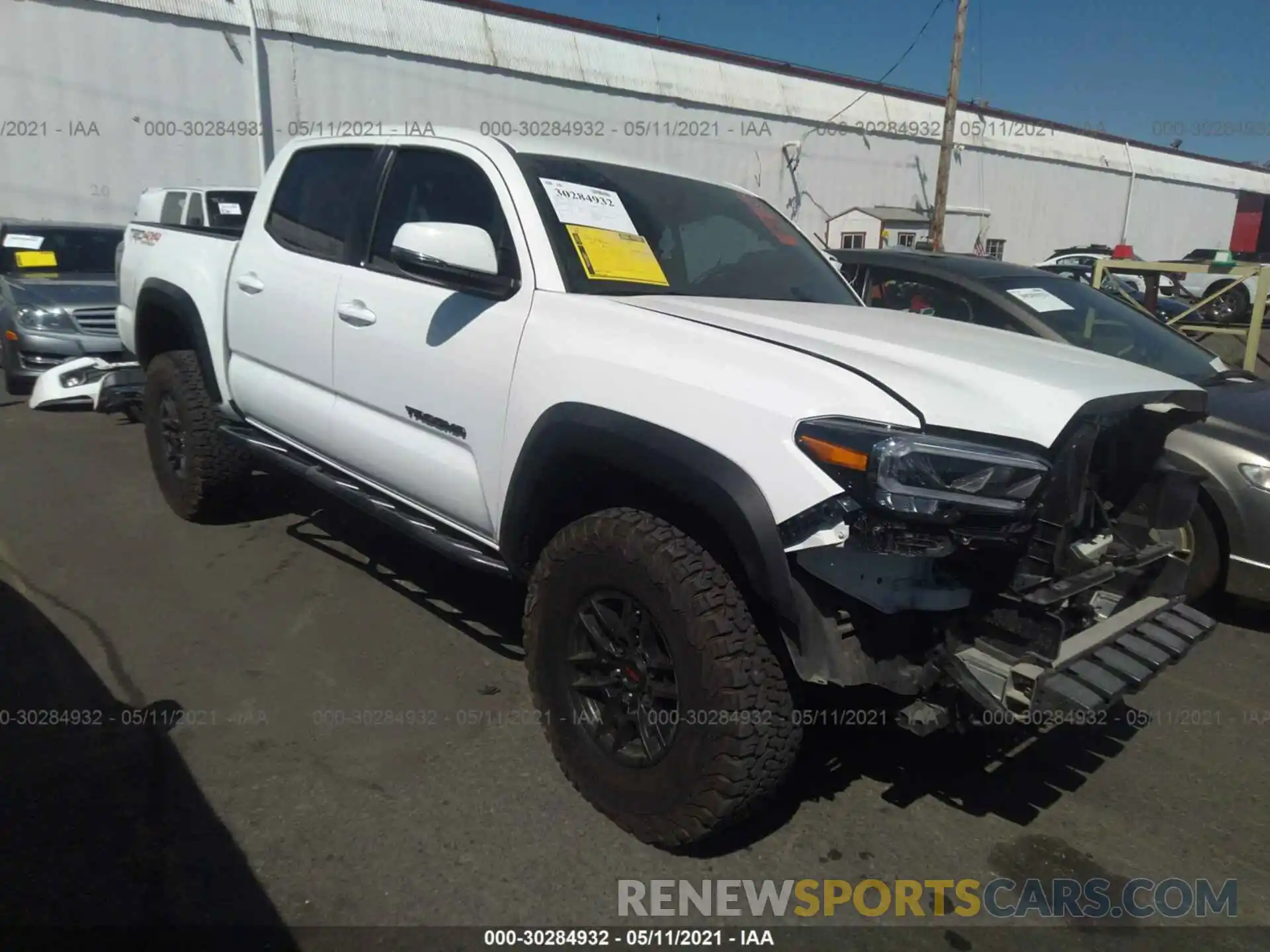 1 Photograph of a damaged car 3TMCZ5AN6MM371564 TOYOTA TACOMA 4WD 2021