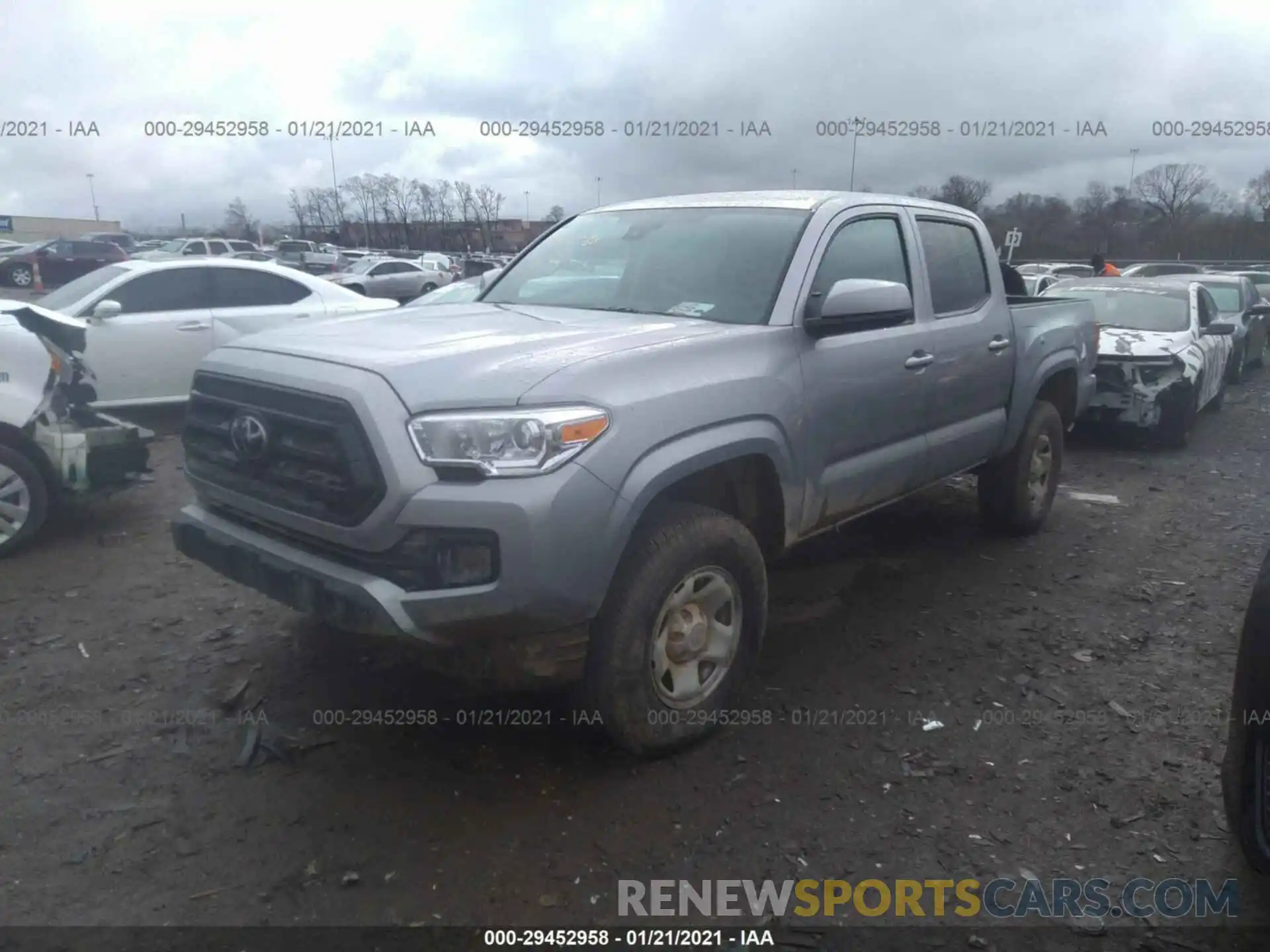 2 Photograph of a damaged car 3TMCZ5AN6MM372990 TOYOTA TACOMA 4WD 2021