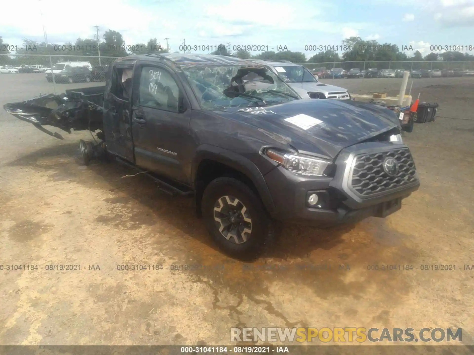 1 Photograph of a damaged car 3TMCZ5AN6MM375498 TOYOTA TACOMA 4WD 2021