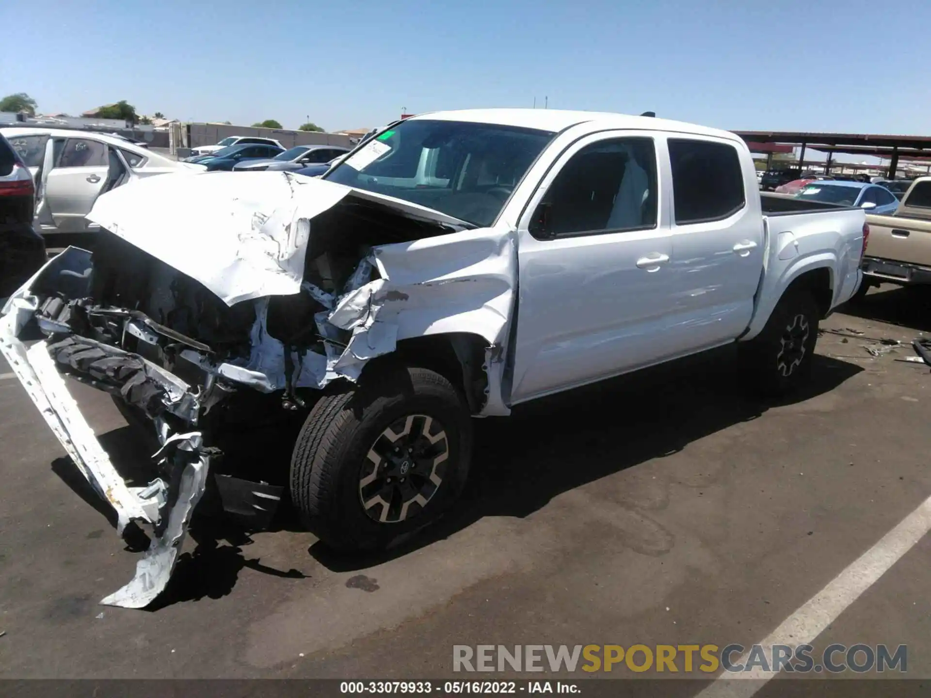 2 Photograph of a damaged car 3TMCZ5AN6MM393709 TOYOTA TACOMA 4WD 2021