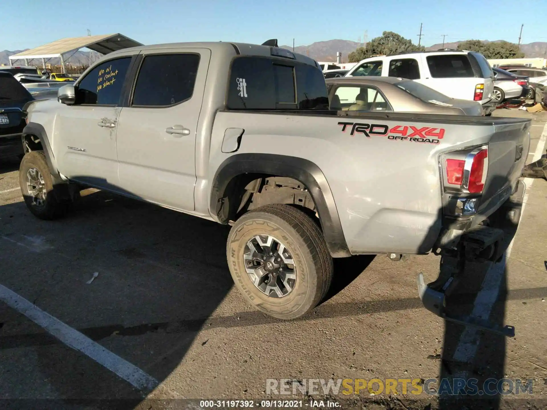 3 Photograph of a damaged car 3TMCZ5AN6MM406863 TOYOTA TACOMA 4WD 2021