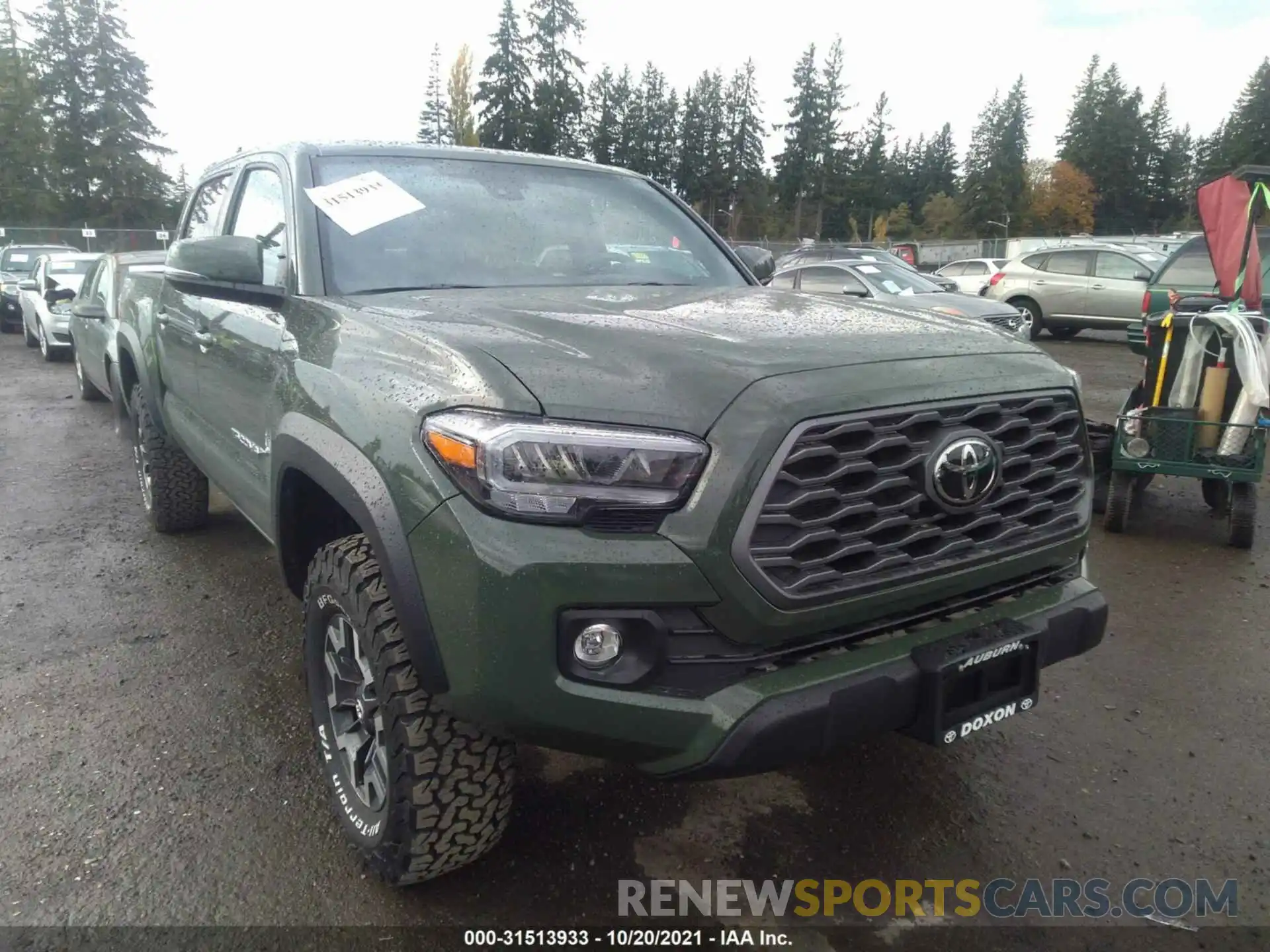 1 Photograph of a damaged car 3TMCZ5AN6MM407639 TOYOTA TACOMA 4WD 2021