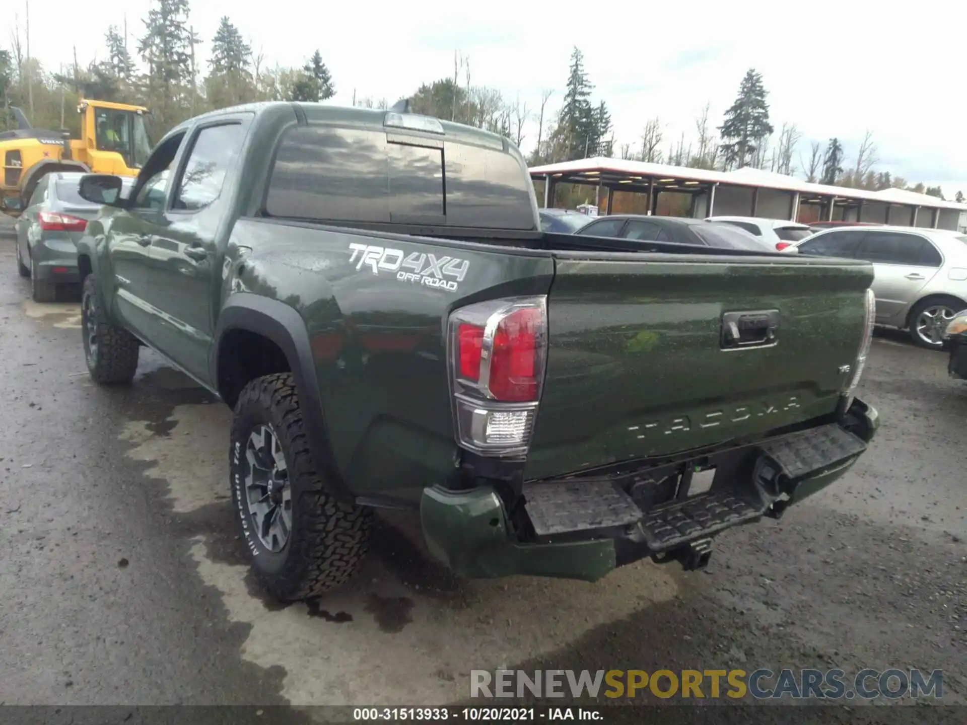 3 Photograph of a damaged car 3TMCZ5AN6MM407639 TOYOTA TACOMA 4WD 2021