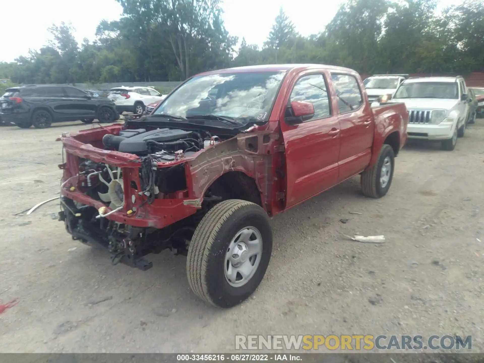 2 Photograph of a damaged car 3TMCZ5AN6MM446103 TOYOTA TACOMA 4WD 2021