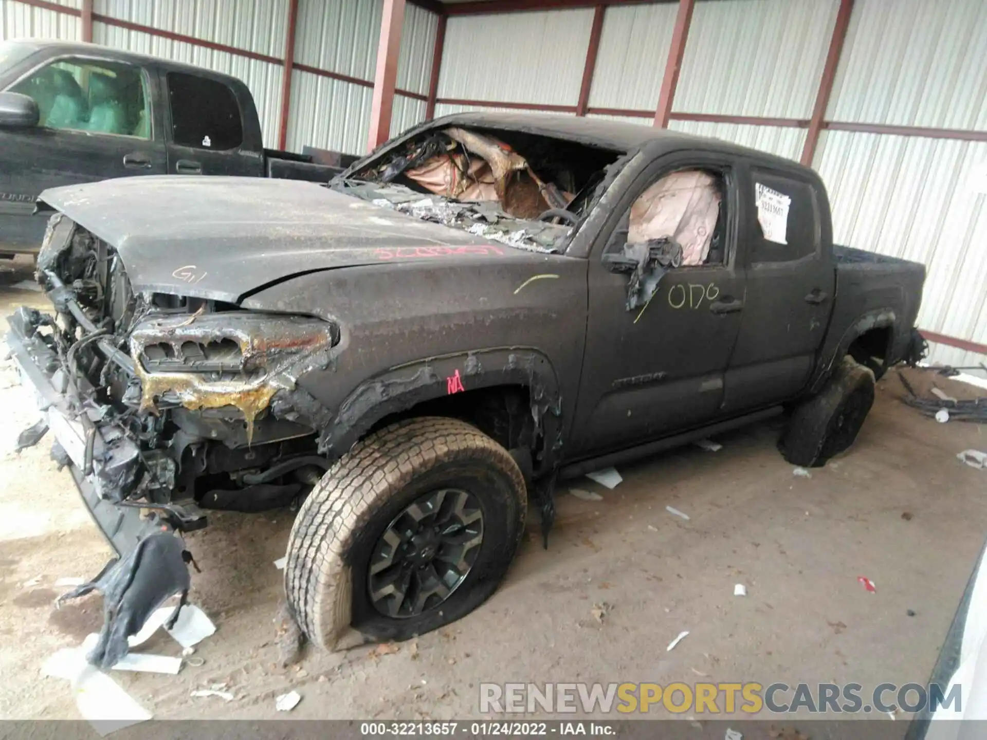 2 Photograph of a damaged car 3TMCZ5AN6MM452323 TOYOTA TACOMA 4WD 2021