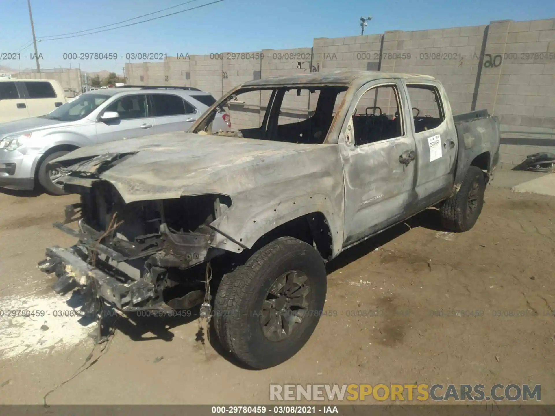 2 Photograph of a damaged car 3TMCZ5AN7MM373565 TOYOTA TACOMA 4WD 2021