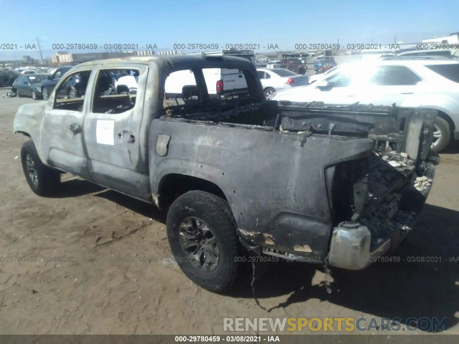 3 Photograph of a damaged car 3TMCZ5AN7MM373565 TOYOTA TACOMA 4WD 2021