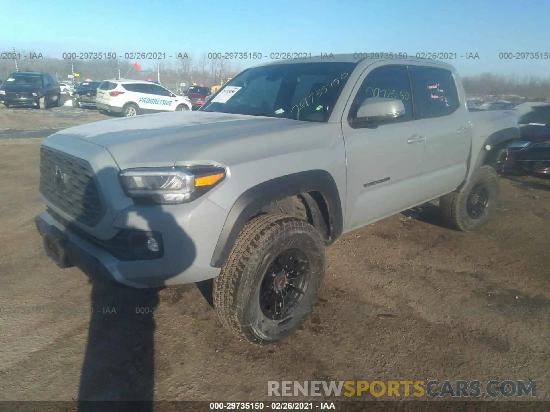 2 Фотография поврежденного автомобиля 3TMCZ5AN7MM382380 TOYOTA TACOMA 4WD 2021