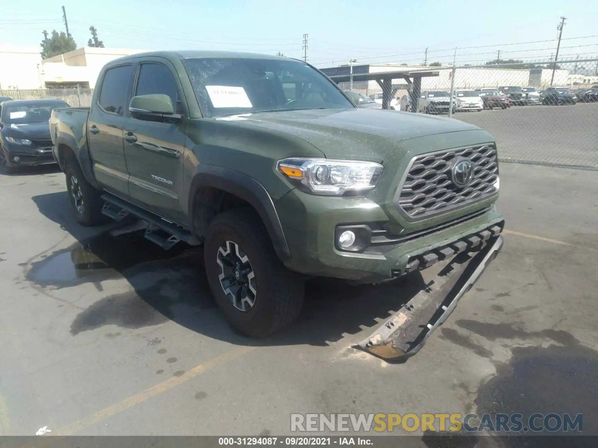 1 Фотография поврежденного автомобиля 3TMCZ5AN7MM387143 TOYOTA TACOMA 4WD 2021