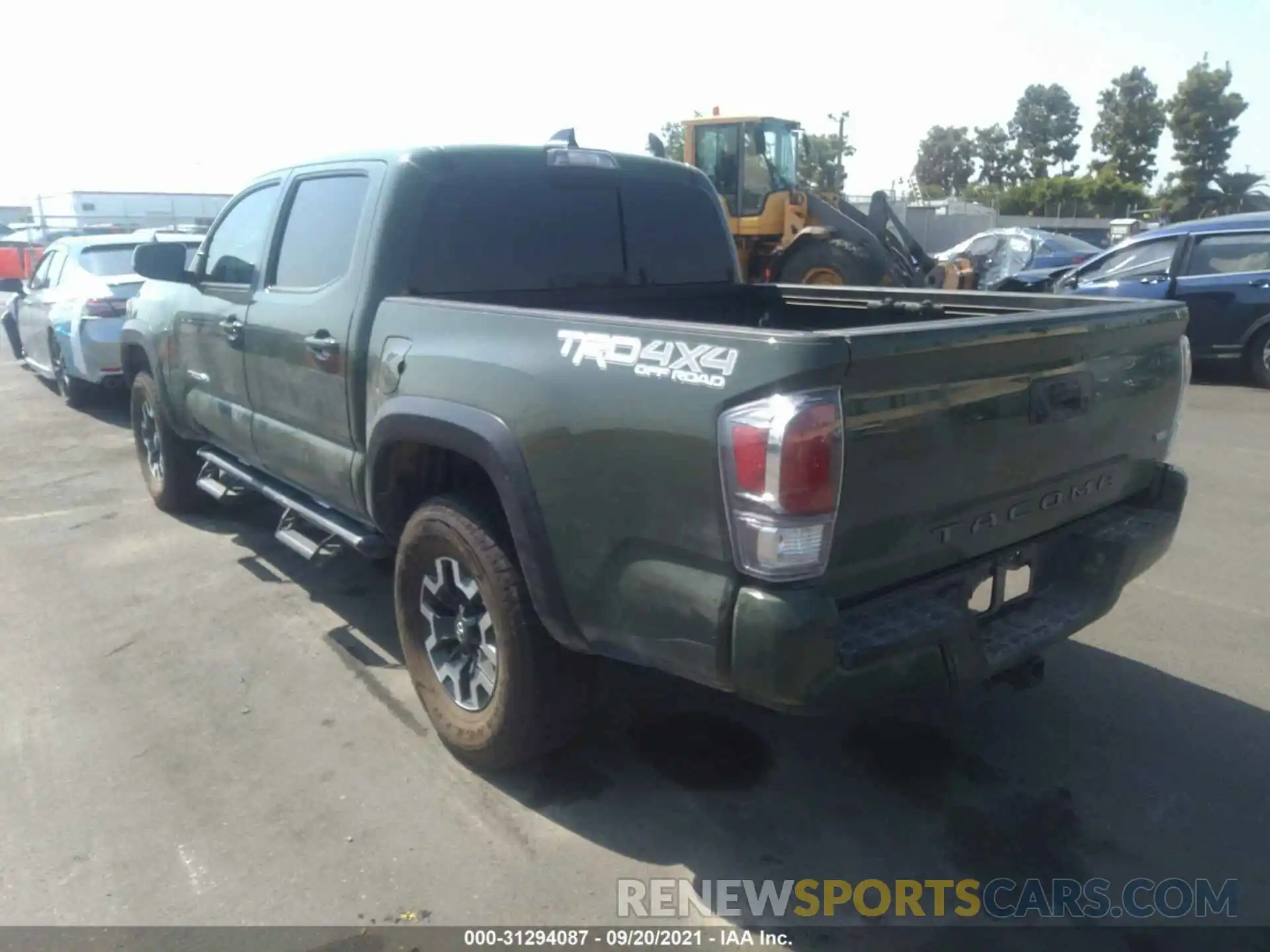 3 Photograph of a damaged car 3TMCZ5AN7MM387143 TOYOTA TACOMA 4WD 2021