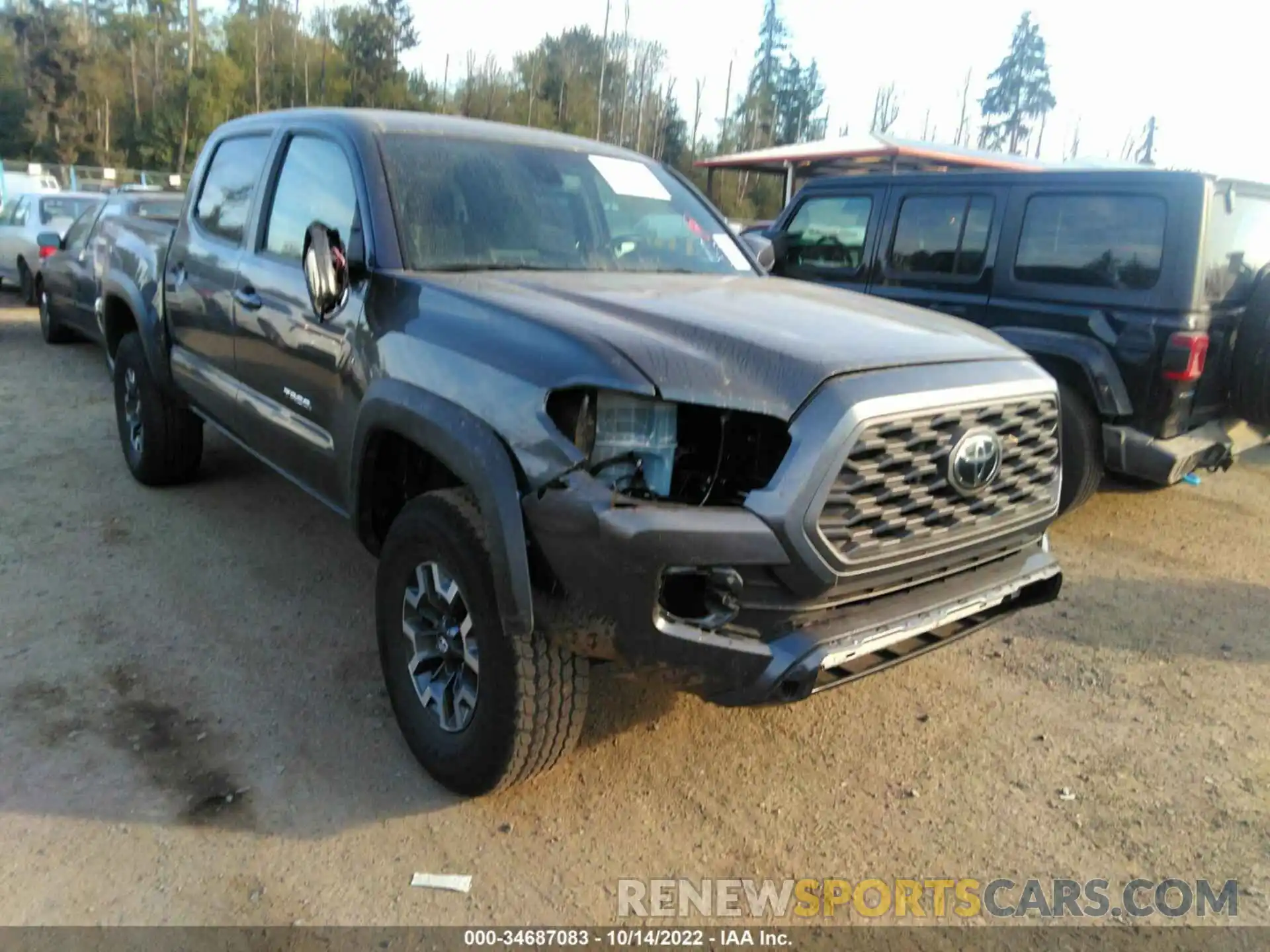 1 Photograph of a damaged car 3TMCZ5AN7MM395890 TOYOTA TACOMA 4WD 2021