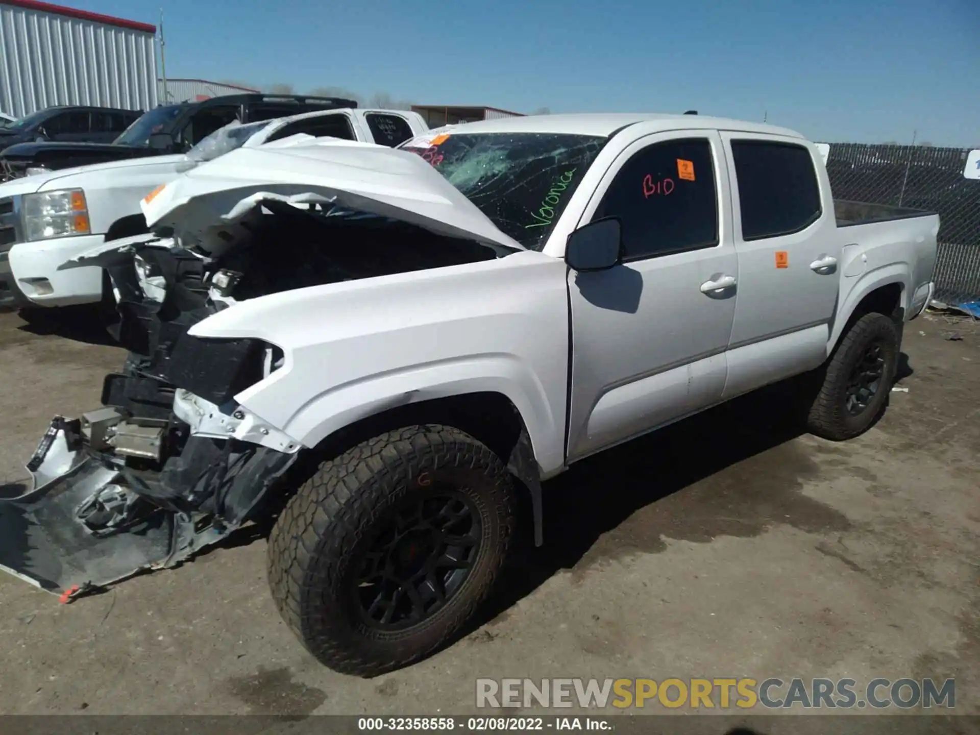 2 Photograph of a damaged car 3TMCZ5AN7MM397154 TOYOTA TACOMA 4WD 2021