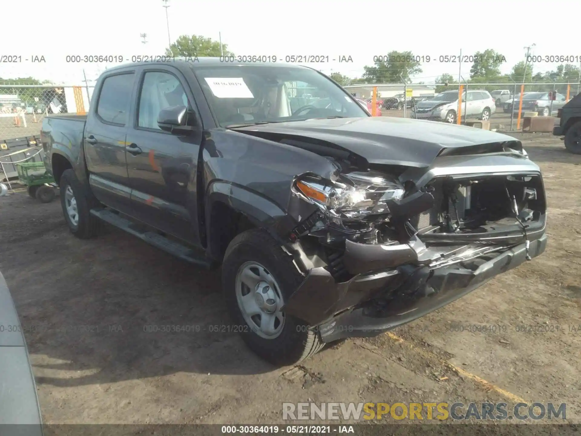 1 Фотография поврежденного автомобиля 3TMCZ5AN7MM398126 TOYOTA TACOMA 4WD 2021