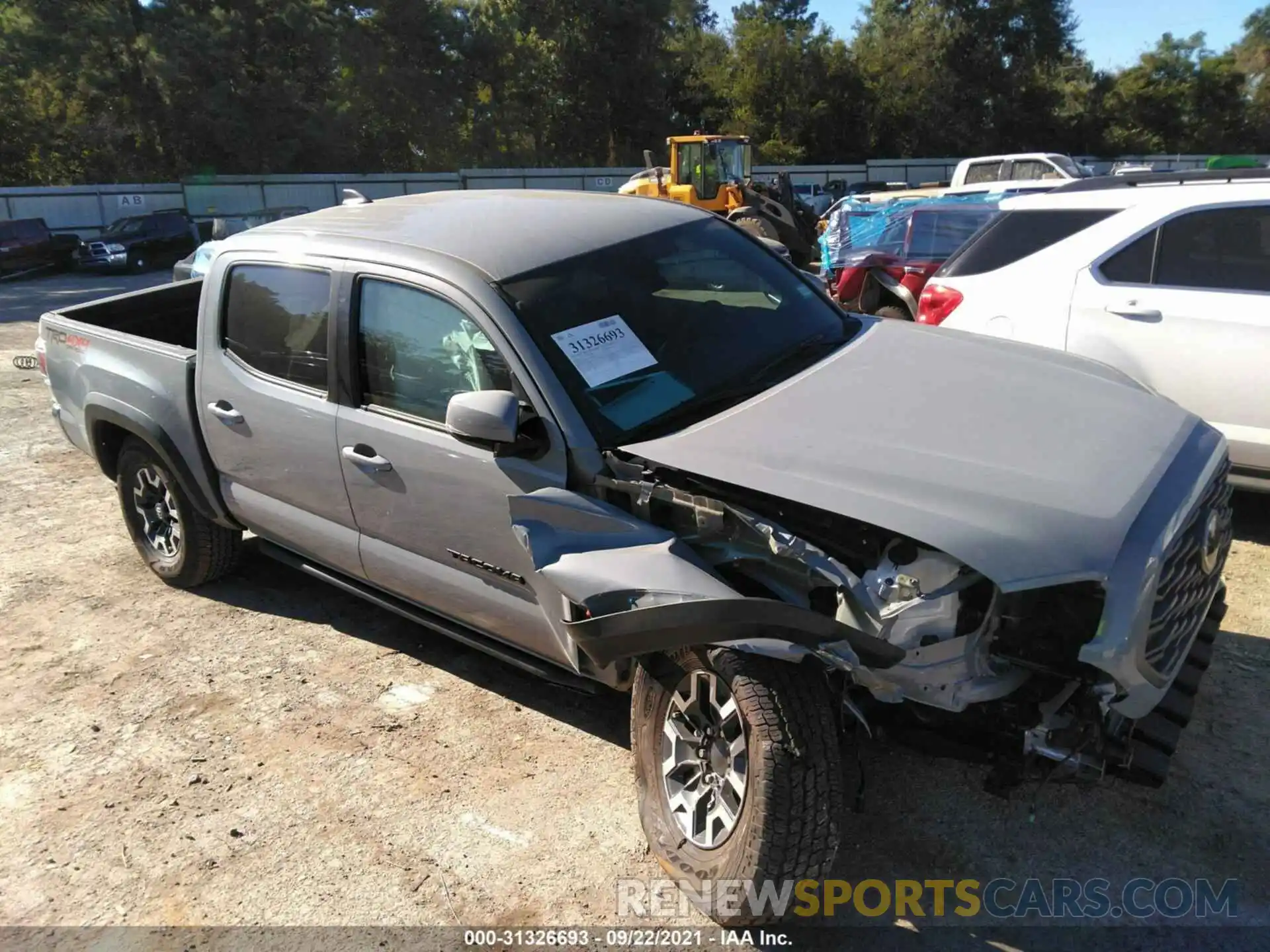 1 Фотография поврежденного автомобиля 3TMCZ5AN7MM407052 TOYOTA TACOMA 4WD 2021