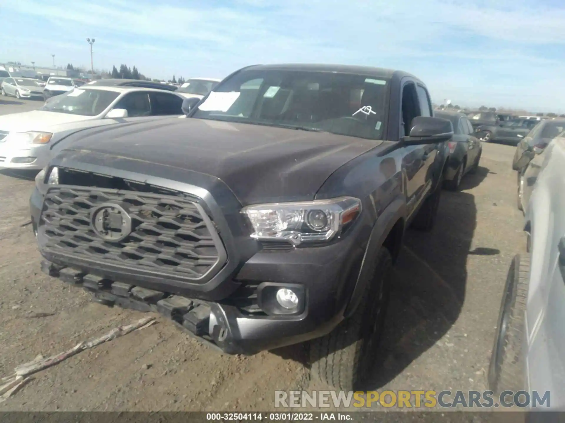 2 Photograph of a damaged car 3TMCZ5AN7MM417743 TOYOTA TACOMA 4WD 2021