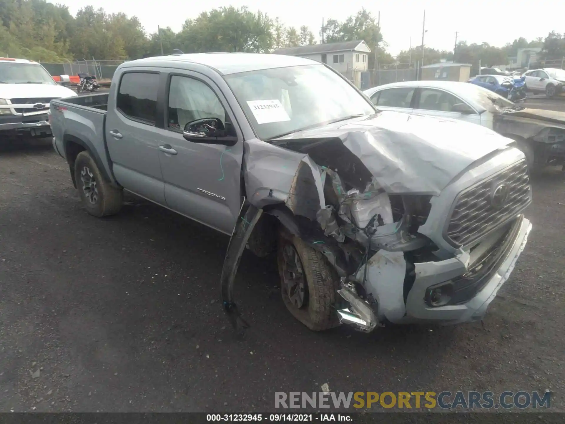 1 Photograph of a damaged car 3TMCZ5AN8MM382663 TOYOTA TACOMA 4WD 2021