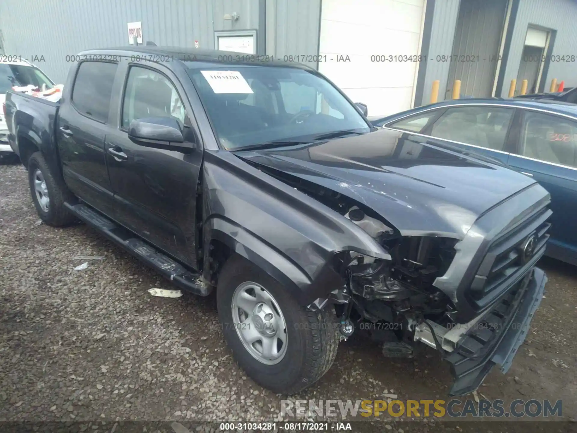 1 Photograph of a damaged car 3TMCZ5AN8MM392089 TOYOTA TACOMA 4WD 2021