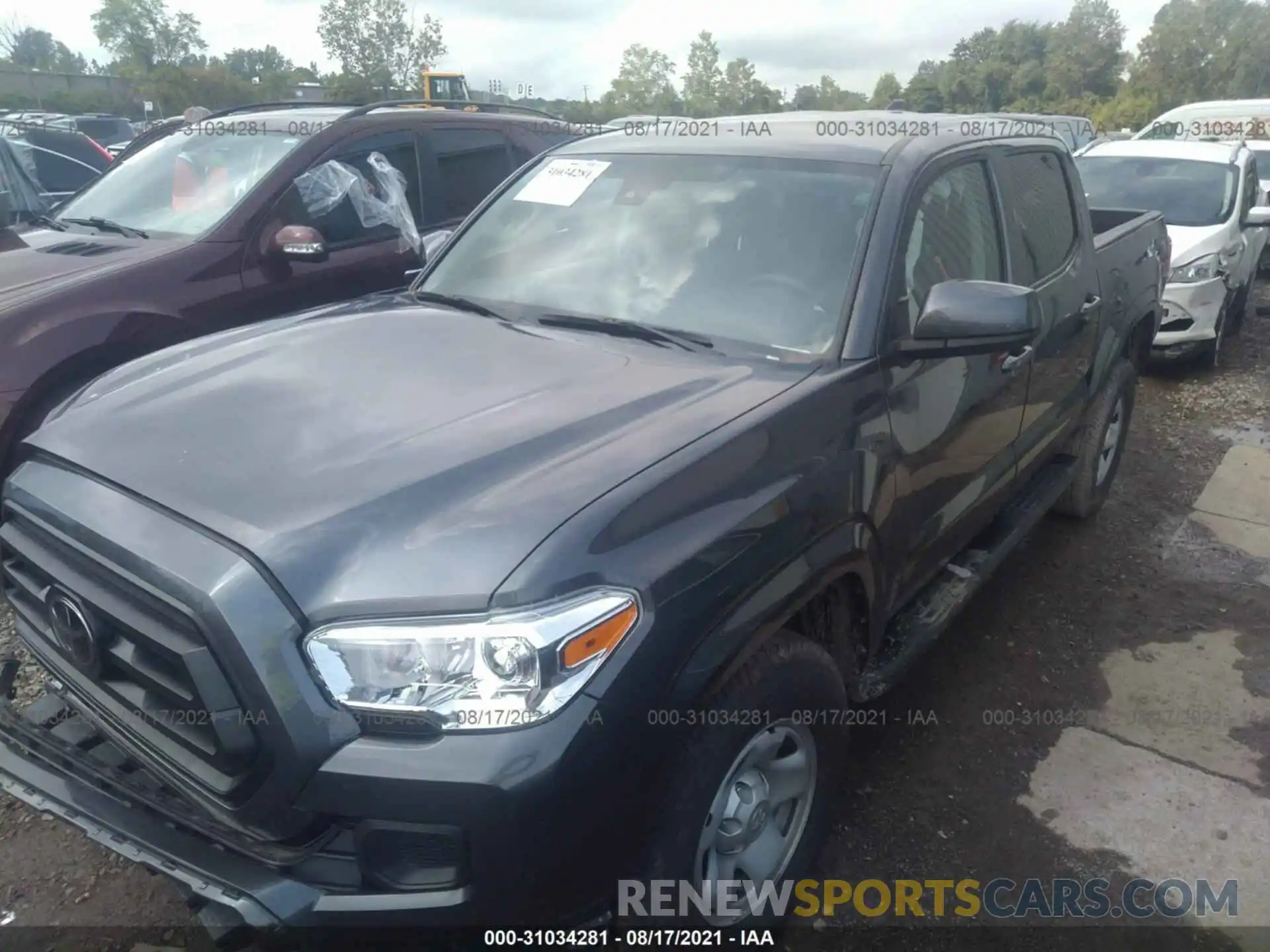 2 Photograph of a damaged car 3TMCZ5AN8MM392089 TOYOTA TACOMA 4WD 2021